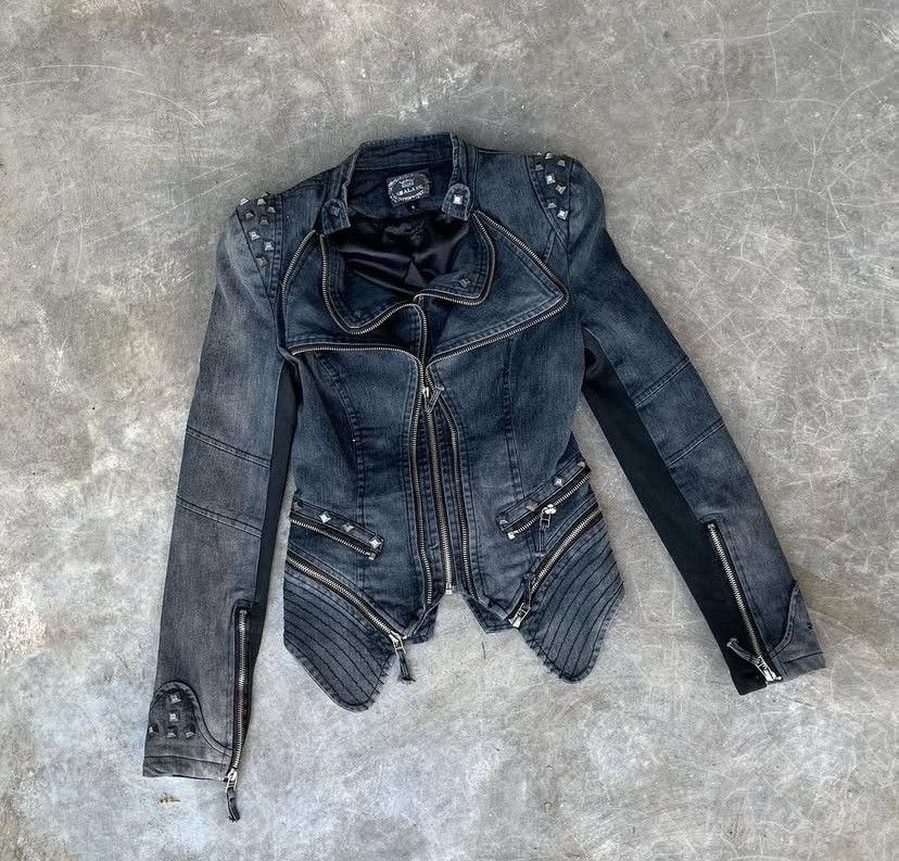 Le Grande Bleu (L.G.B.) Shalang Vintage Gray Punk Avant Garde Jacket Y2k Size US XS / EU 42 / 0 - 1 Thumbnail