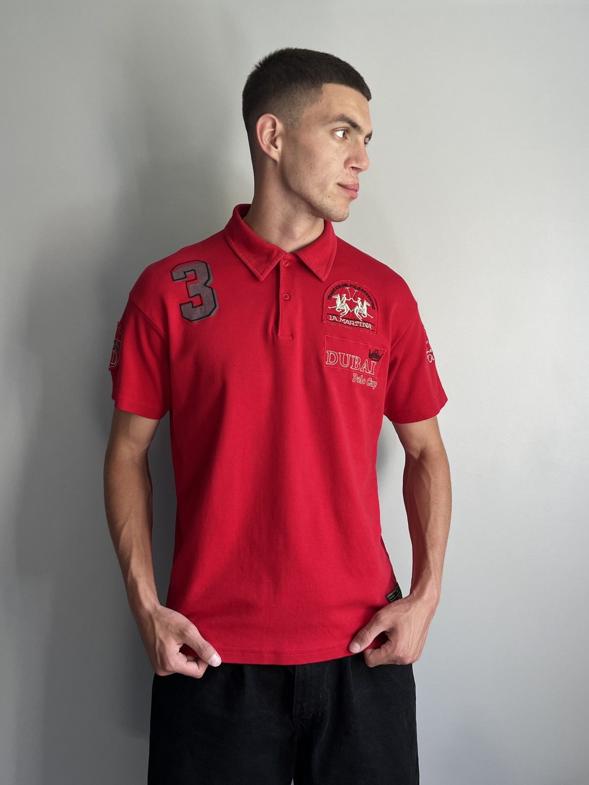 Other Vintage La Martina Dubai Polo Chief Kief Logo T-shirt Size US L / EU 52-54 / 3 - 6 Thumbnail