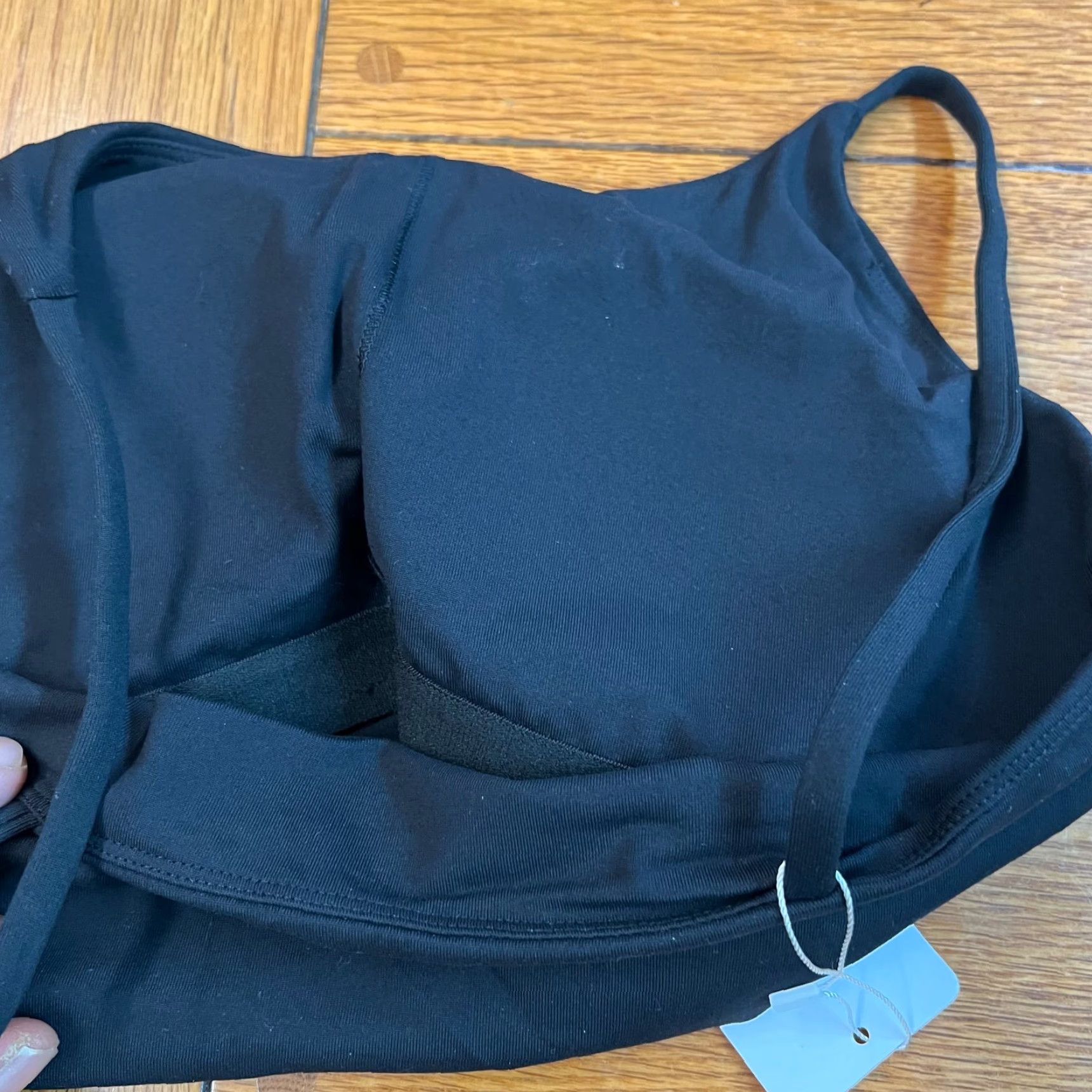 Vintage Lemedy Women's Black Padded Spaghetti Strap Sports Bra Activewear Size XL Size XL / US 12-14 / IT 48-50 - 3 Thumbnail