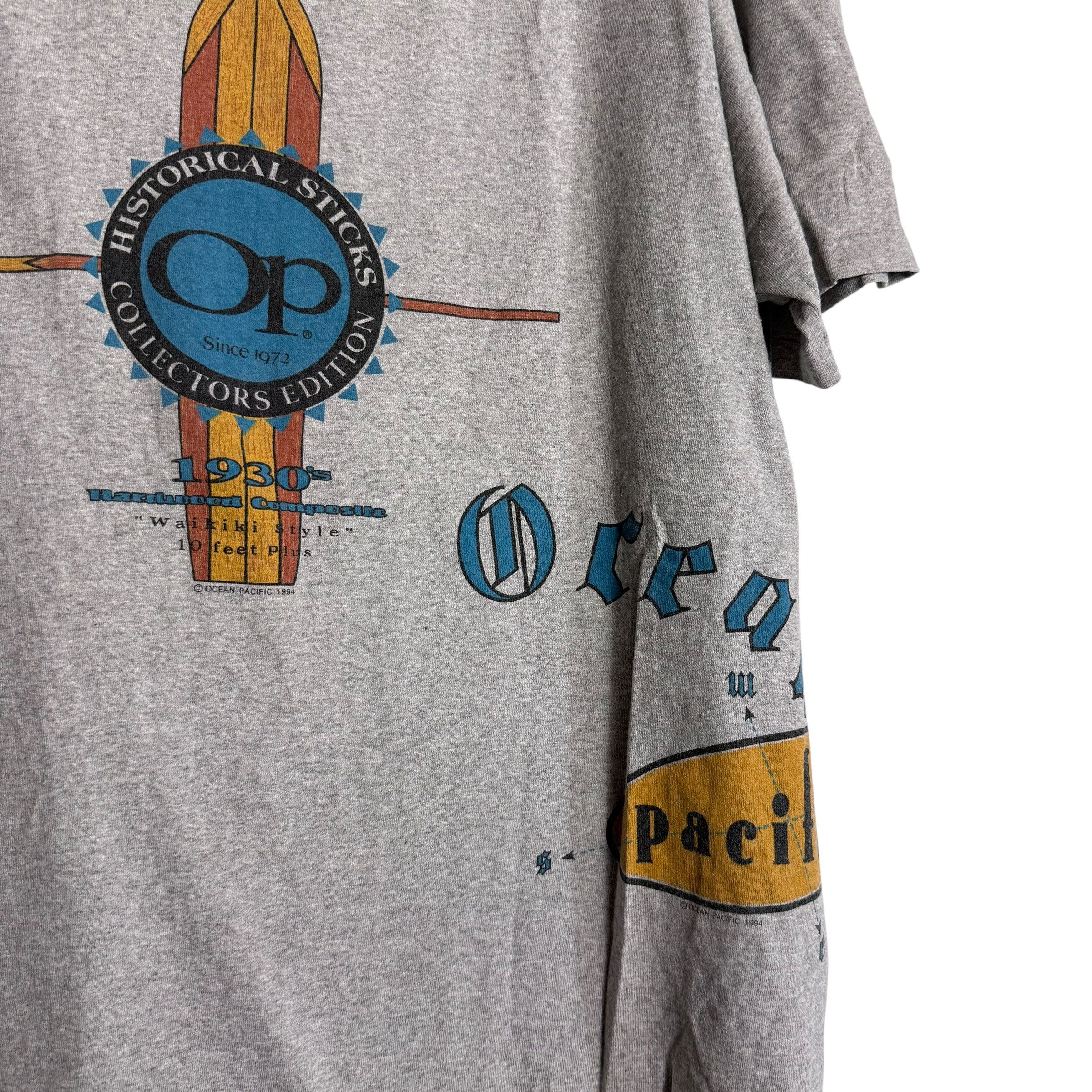 Ocean Pacific 🔥RARE🔥Vintage 90s Ocean Pasific OP T-shirt Single Stich Size US XL / EU 56 / 4 - 3 Thumbnail