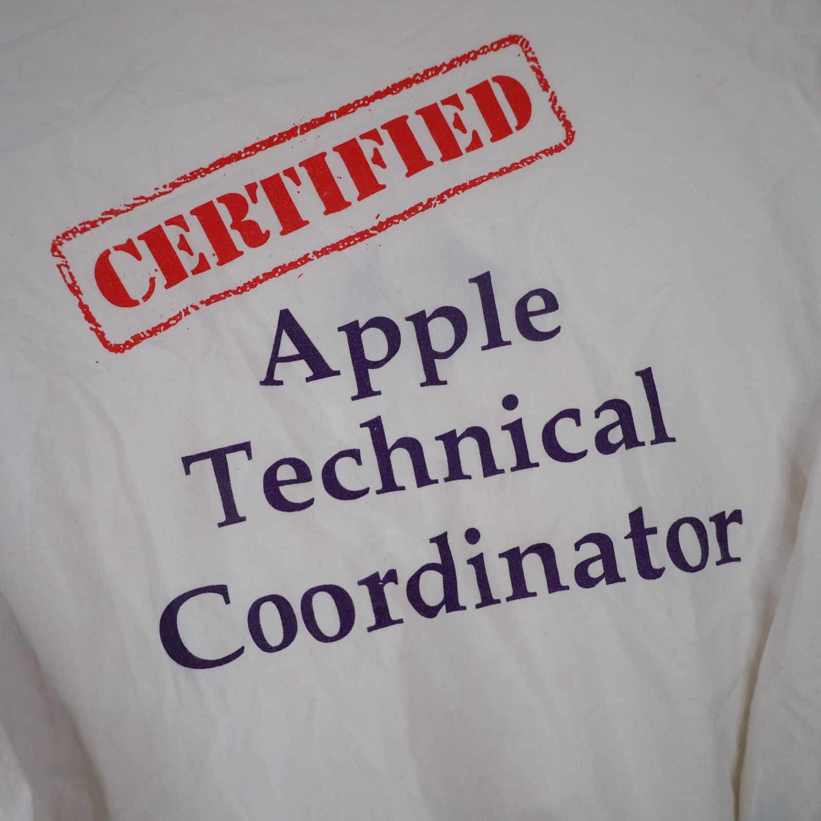 Apple × Vintage VTG Apple Computers Certified Apple Technical Coordinator Size US XL / EU 56 / 4 - 13 Thumbnail