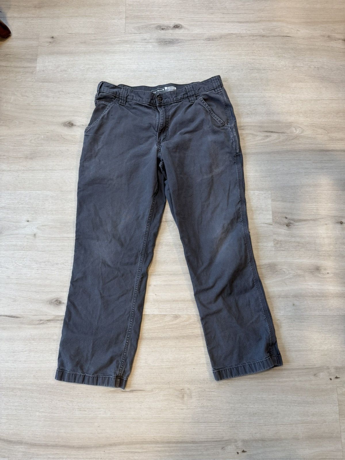 Carhartt Gray at Carhartt work wear carpenter pants. Tagged 34x30 Size US 34 / EU 50 - 2 Thumbnail