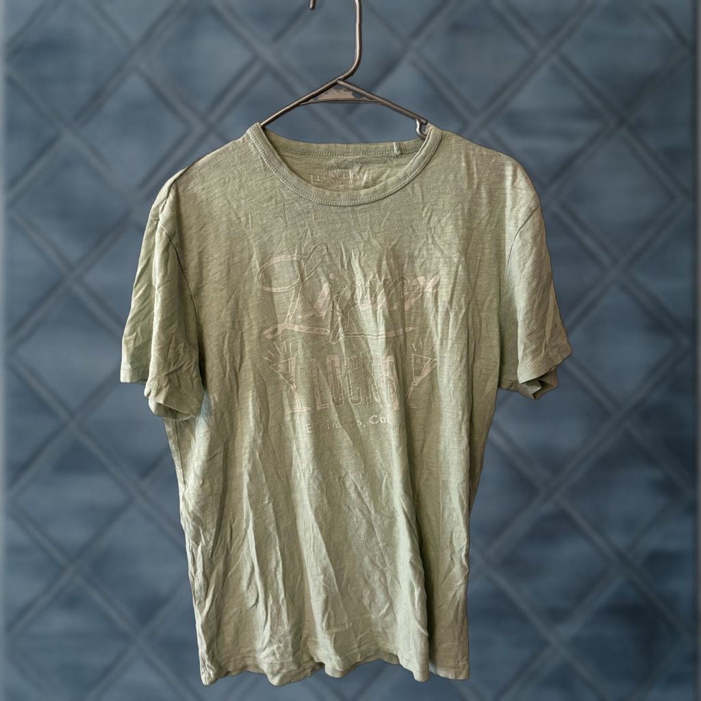 Lucky Brand Lucky Brand Shirt Men M Mint Green Crew Neck Short Sleeve Graphic Stretch Size US M / EU 48-50 / 2 - 1 Thumbnail