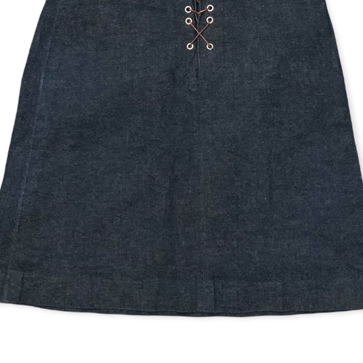Burberry Vtg Burberry Blue Label Indigo Denim Mini Skirt W24x16 Size 24" / US 00 / IT 34 - 4 Thumbnail