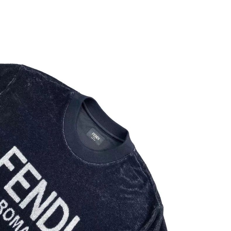 Fendi Fendi Towel material black short sleeves Size US S / EU 44-46 / 1 - 3 Thumbnail