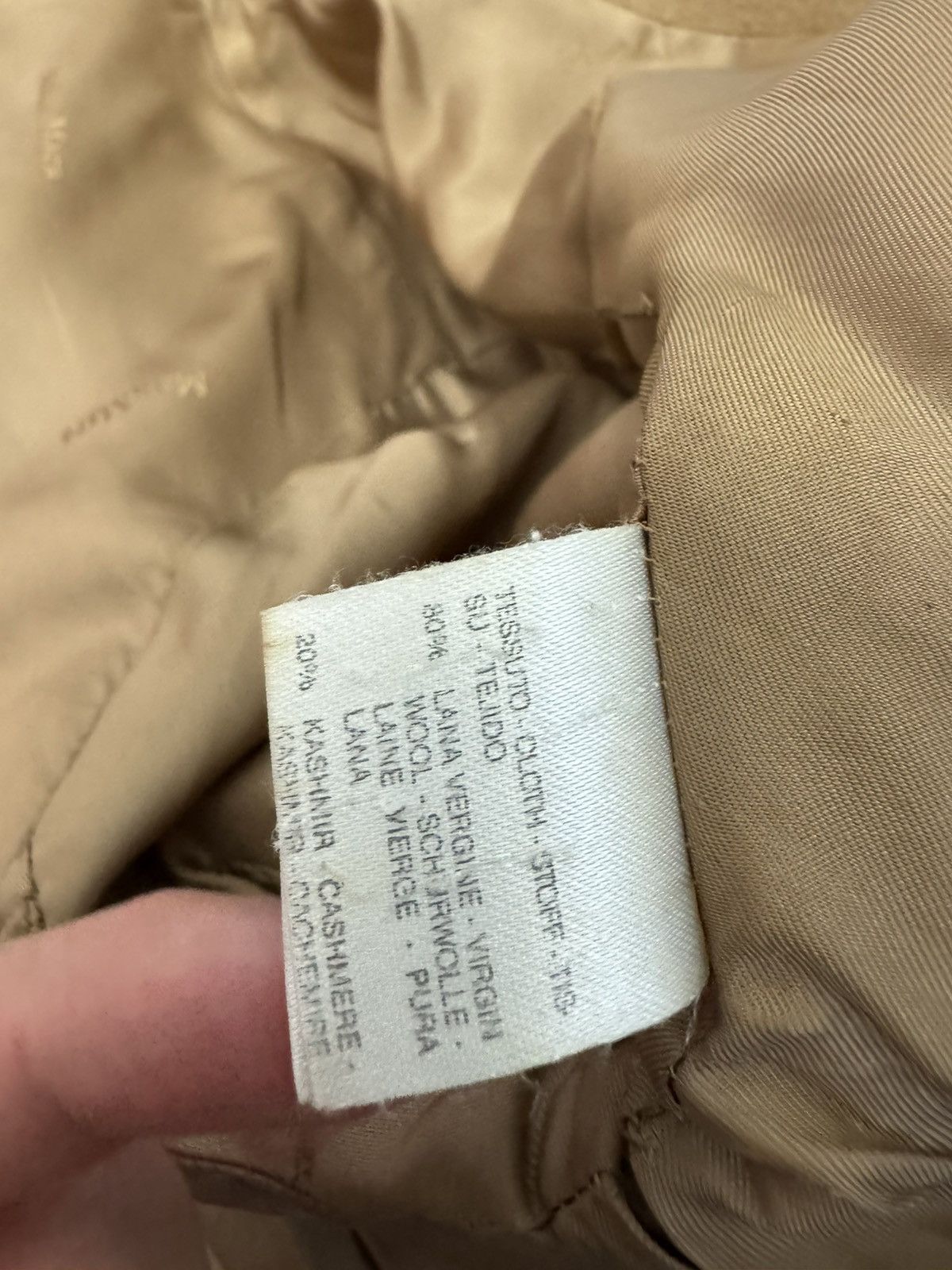 Max Mara Max Mara Wool Cashmere Long Coat Made In Italy Beige Luxury Size ONE SIZE - 9 Thumbnail
