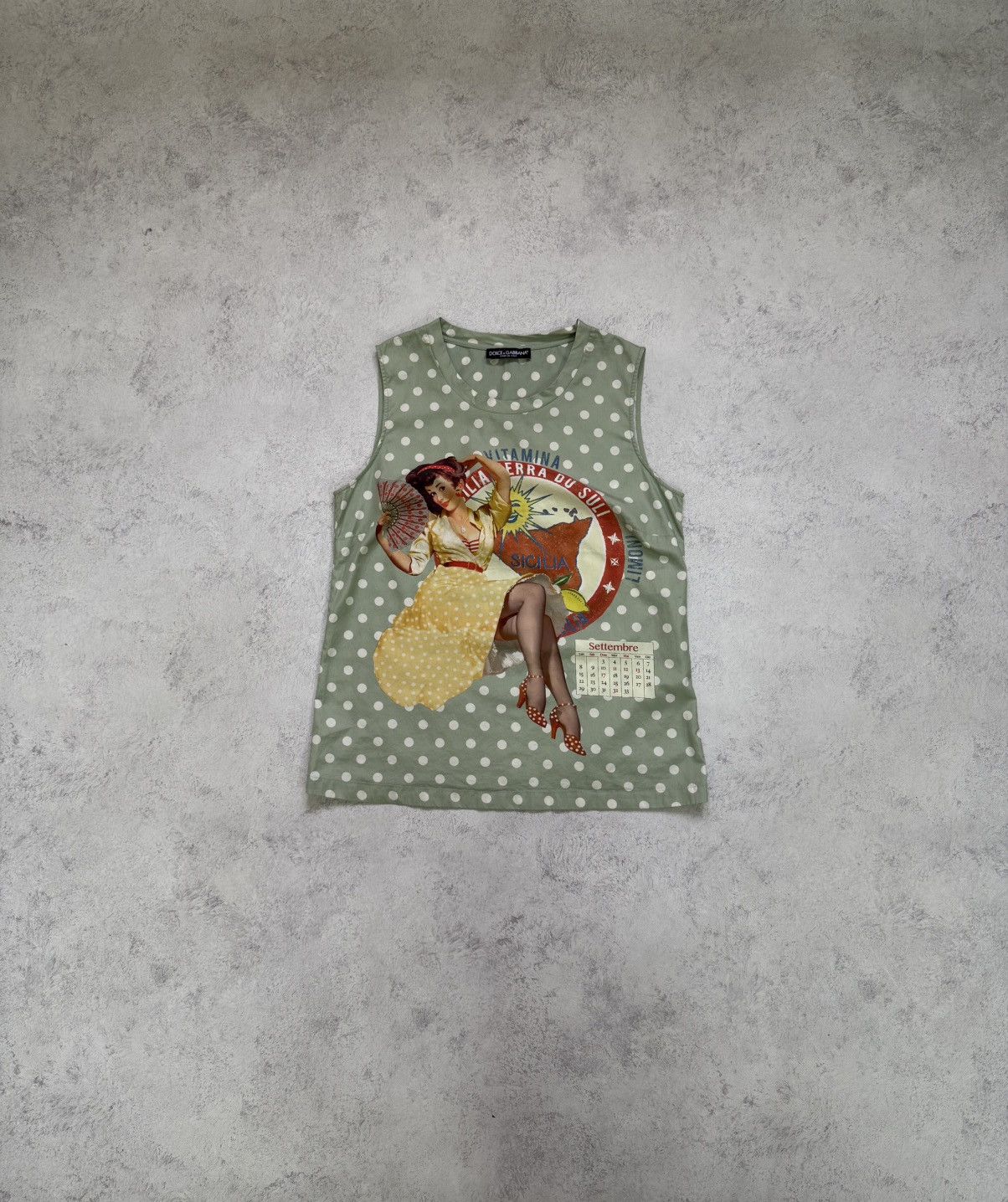 Dolce & Gabbana Women’s Dolce Gabbana Tank Top Pin Up Girl Size 40 Size S / US 4 / IT 40 - 8 Thumbnail