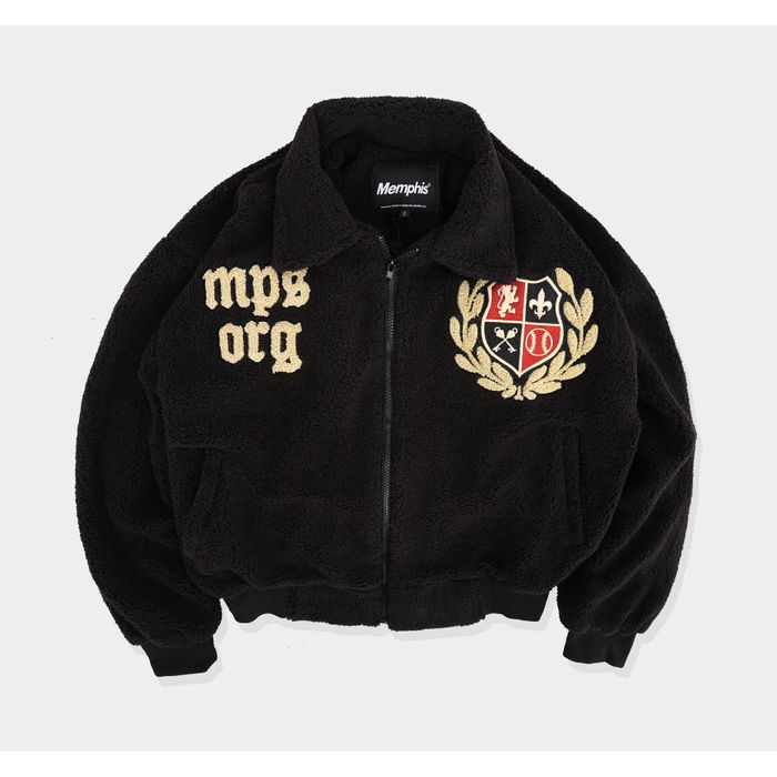 Varsity SHERPA JACKET BRIGHTON FULL EMBROIDERY Grailed