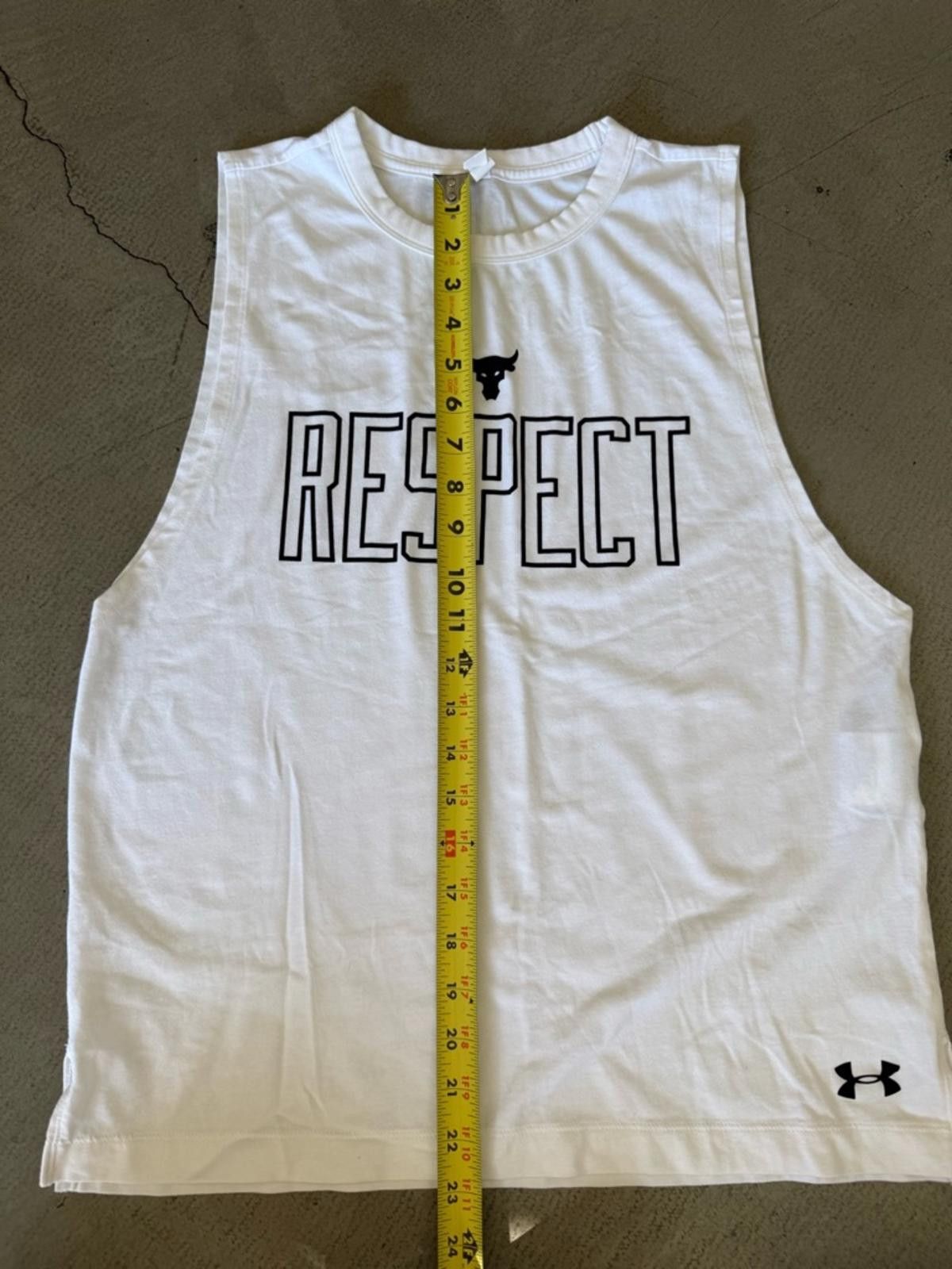 Under Armour Under Armour / Project Rock Blood Sweat Respect Tank / White Size M / US 6-8 / IT 42-44 - 5 Thumbnail