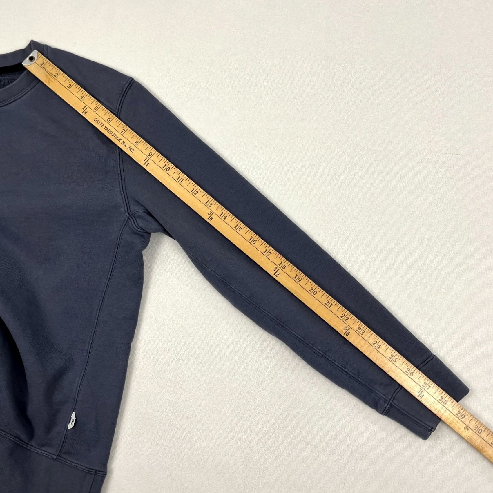 J Brand VINTAGE not applicable -> ON Brand Running Crew Sweatshirt Mens M Blue Gray Active Pullover Casual Cotton Size US M / EU 48-50 / 2 - 6 Thumbnail