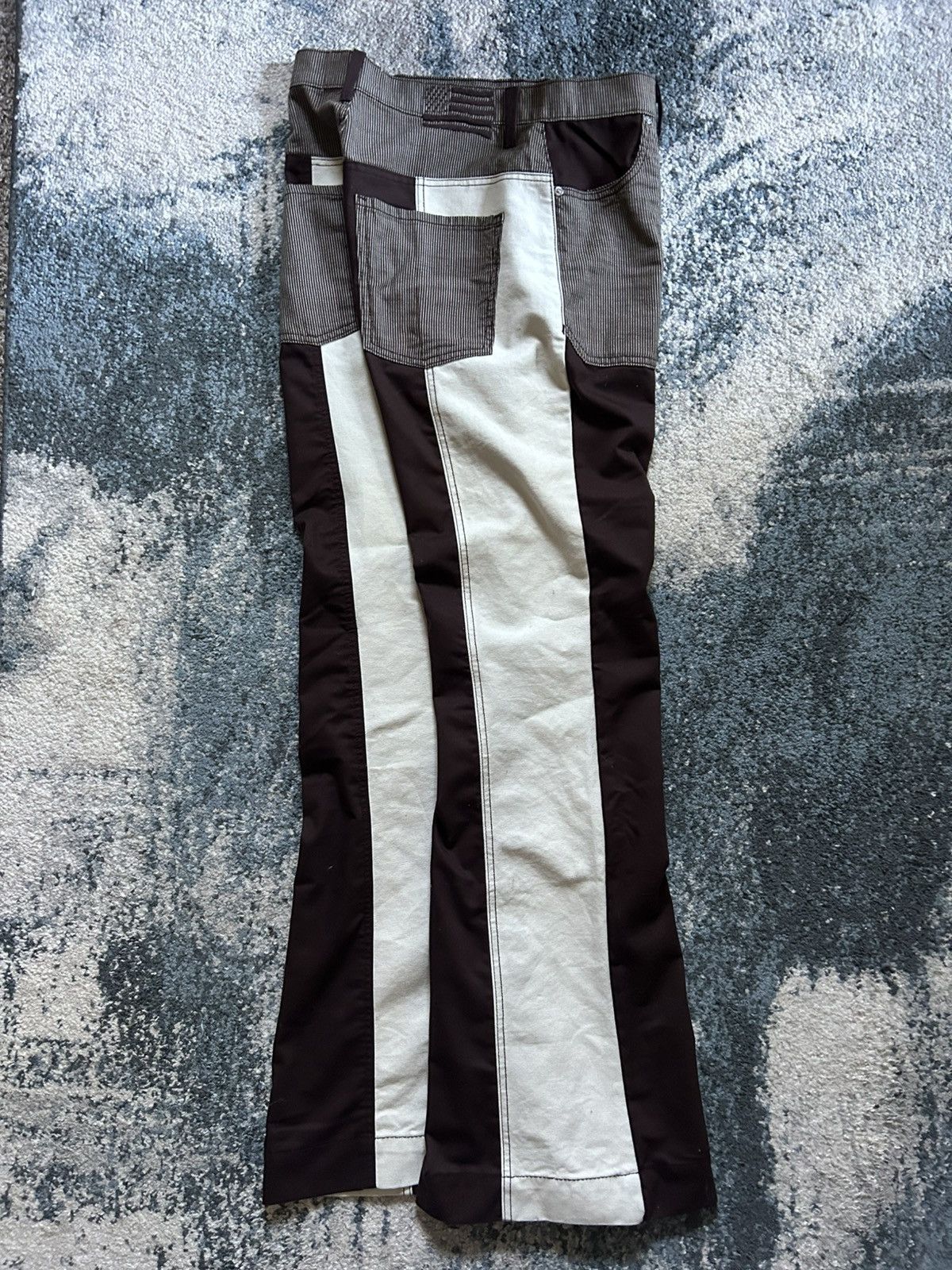 Other REViCE LA PATCHWORK COLOR BLOCK DUCK CANVAS FLARED BOOTCUT Size 29" - 1 Thumbnail