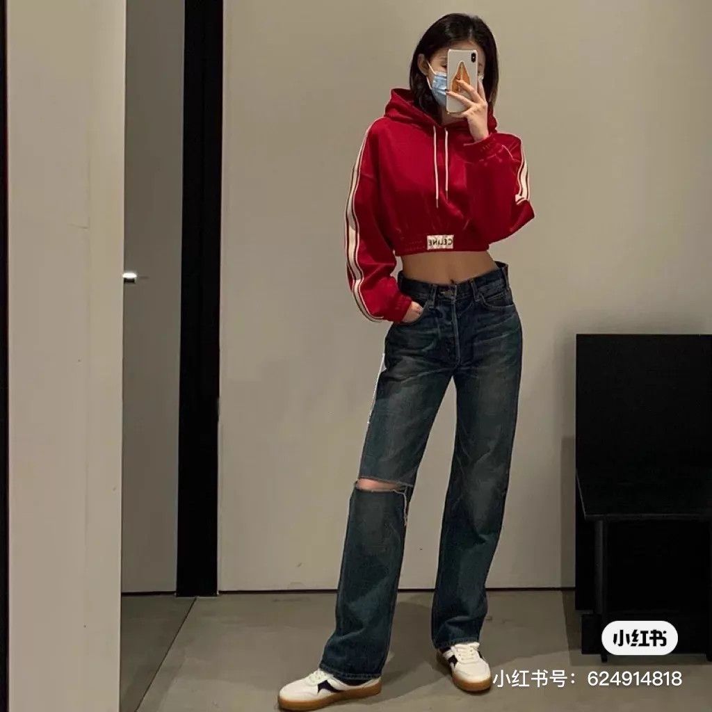 Celine Celine Red Short Cinched Hoodie S Size S / US 4 / IT 40 - 5 Thumbnail