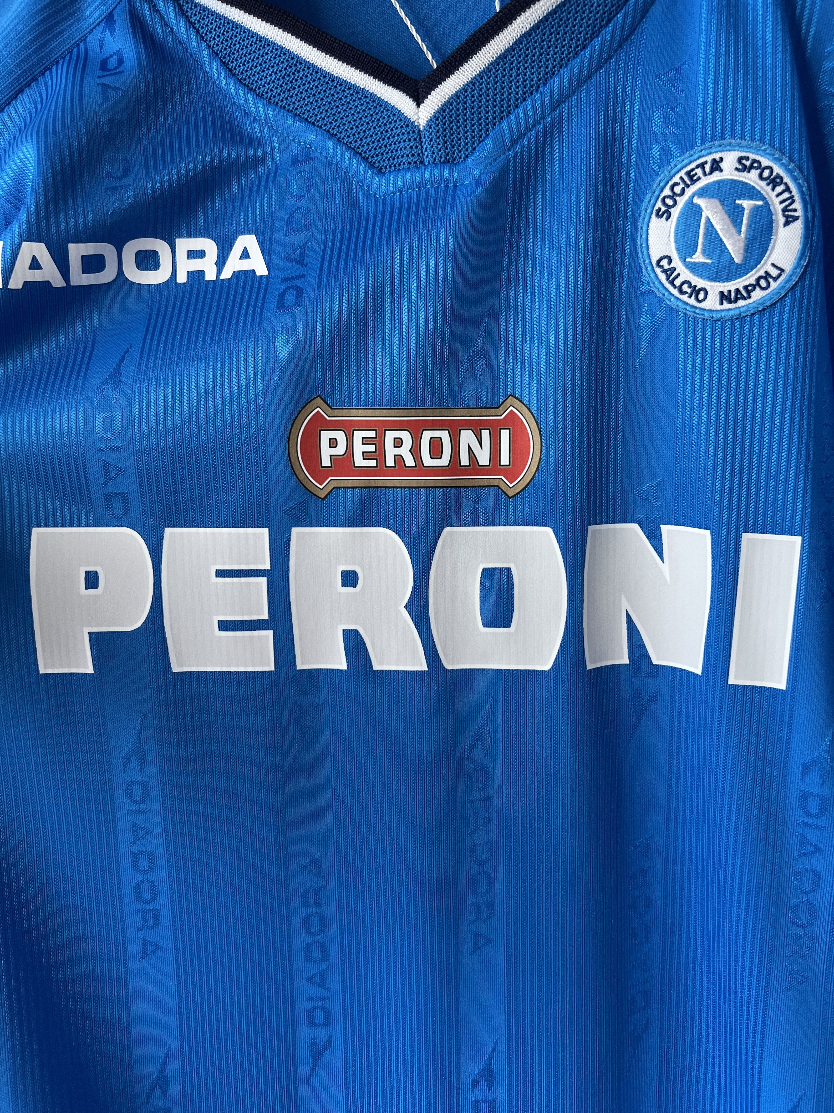 Diadora (XL) Napoli 2000-01 Home Kit (NEW) Size US XL / EU 56 / 4 - 8 Thumbnail