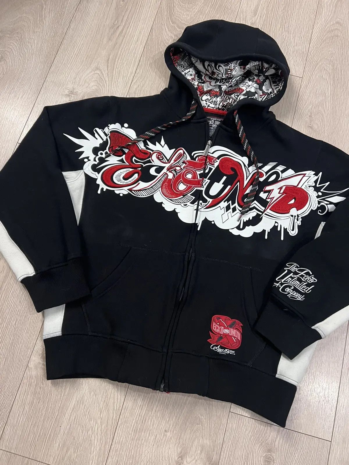 Ecko Unltd. ecko unltd graffik zipup hoodie Size US XXL / EU 58 / 5 - 2 Thumbnail