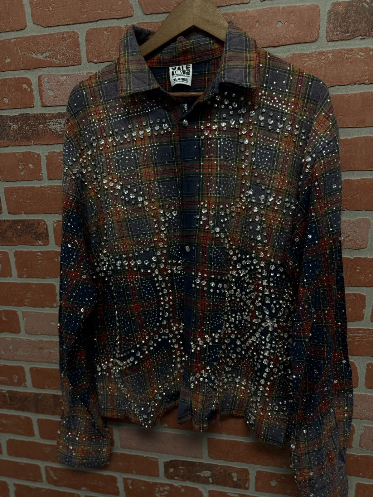 Vale Valley Crystal Flannel Long Sleeve Stones Size XL (NEW) 💎 Size US XL / EU 56 / 4 - 3 Thumbnail