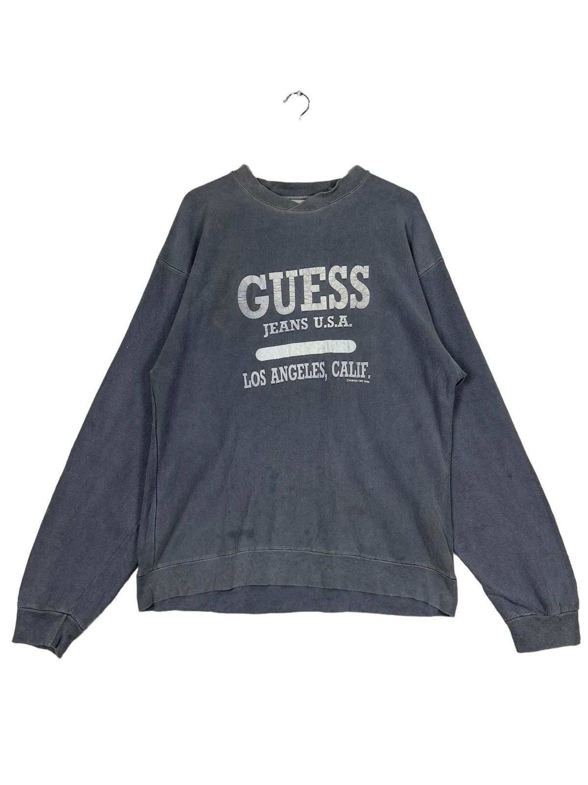 Guess 90s GUESS USA SPELL OUT BIG LOGO SWEATSHIRT MADE IN USA Size US M / EU 48-50 / 2 - 1 Thumbnail