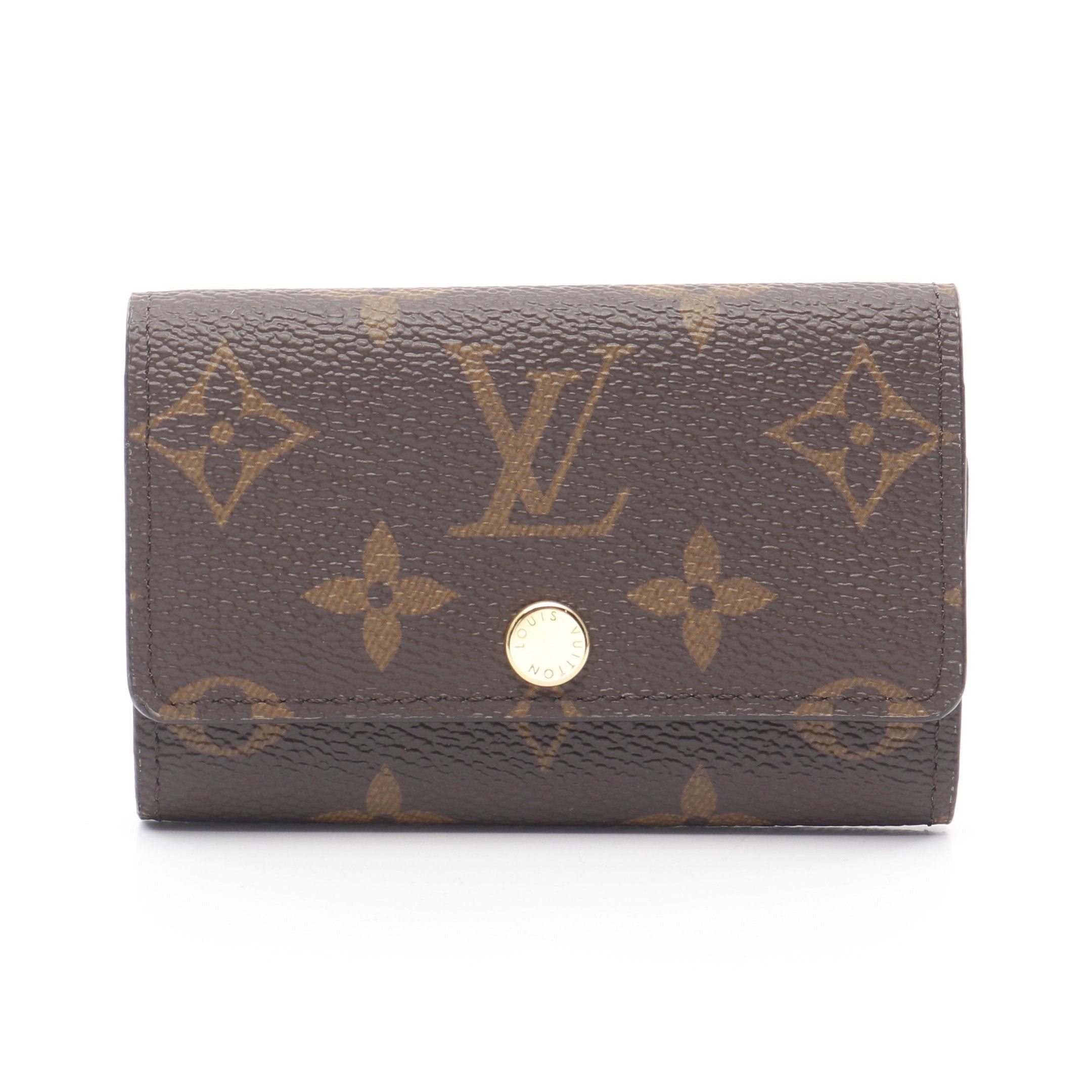 Louis Vuitton Louis Vuitton Multicle 6 Monogram Key Case Brown Size ONE SIZE - 1 Thumbnail