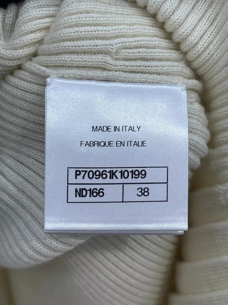 Chanel Chanel 21A early autumn milky white ruffle knitted dress 25 Size XS / US 0-2 / IT 36-38 - 7 Thumbnail