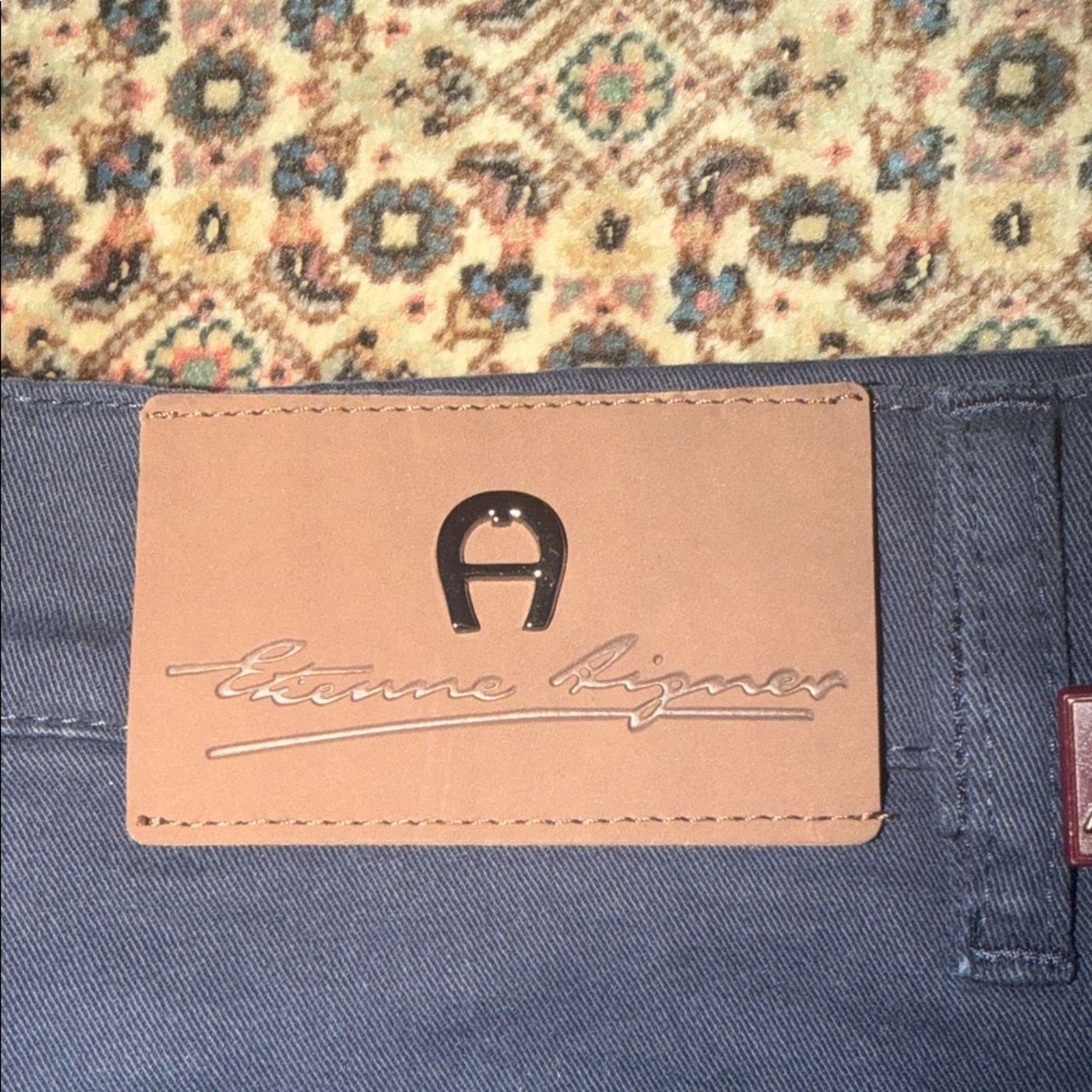 Etienne Aigner Etienne Aigner Dark Blue Chinos Men's Size 32 Size US 32 / EU 48 - 2 Thumbnail