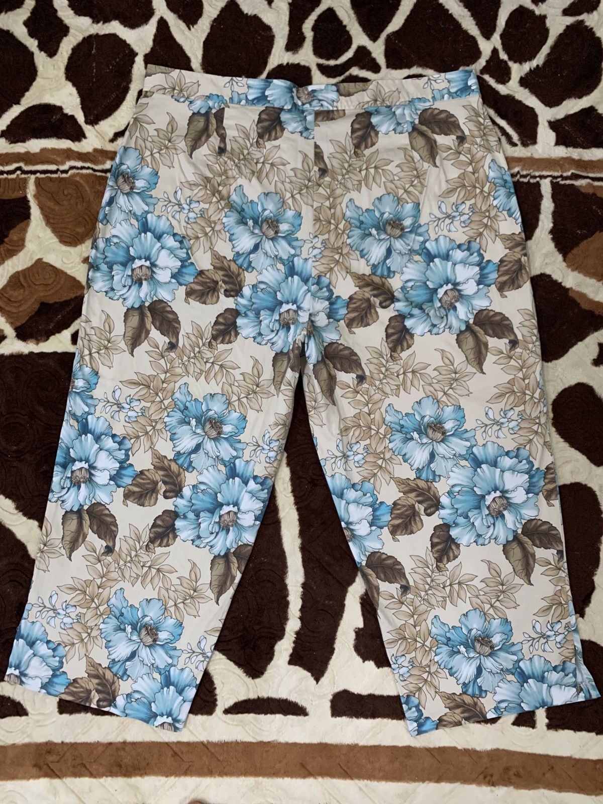 Vintage LAST DROP#Vintage Avenue Cropped Floral Pants Made In USA Size US 36 / EU 52 - 2 Thumbnail