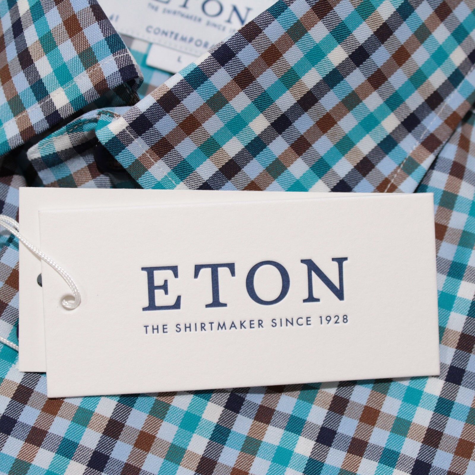 Eton Eton New with tags Shirt Size L US In Blue Size US L / EU 52-54 / 3 - 2 Thumbnail