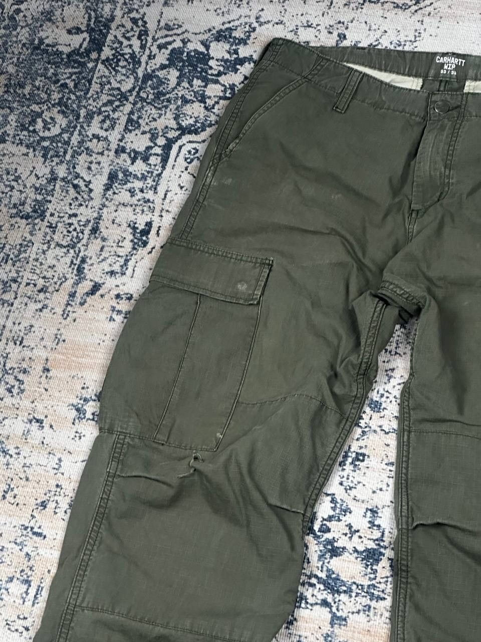 Carhartt Vintage Carhartt Cargo Distressed Baggy Pants Size US 33 - 5 Thumbnail