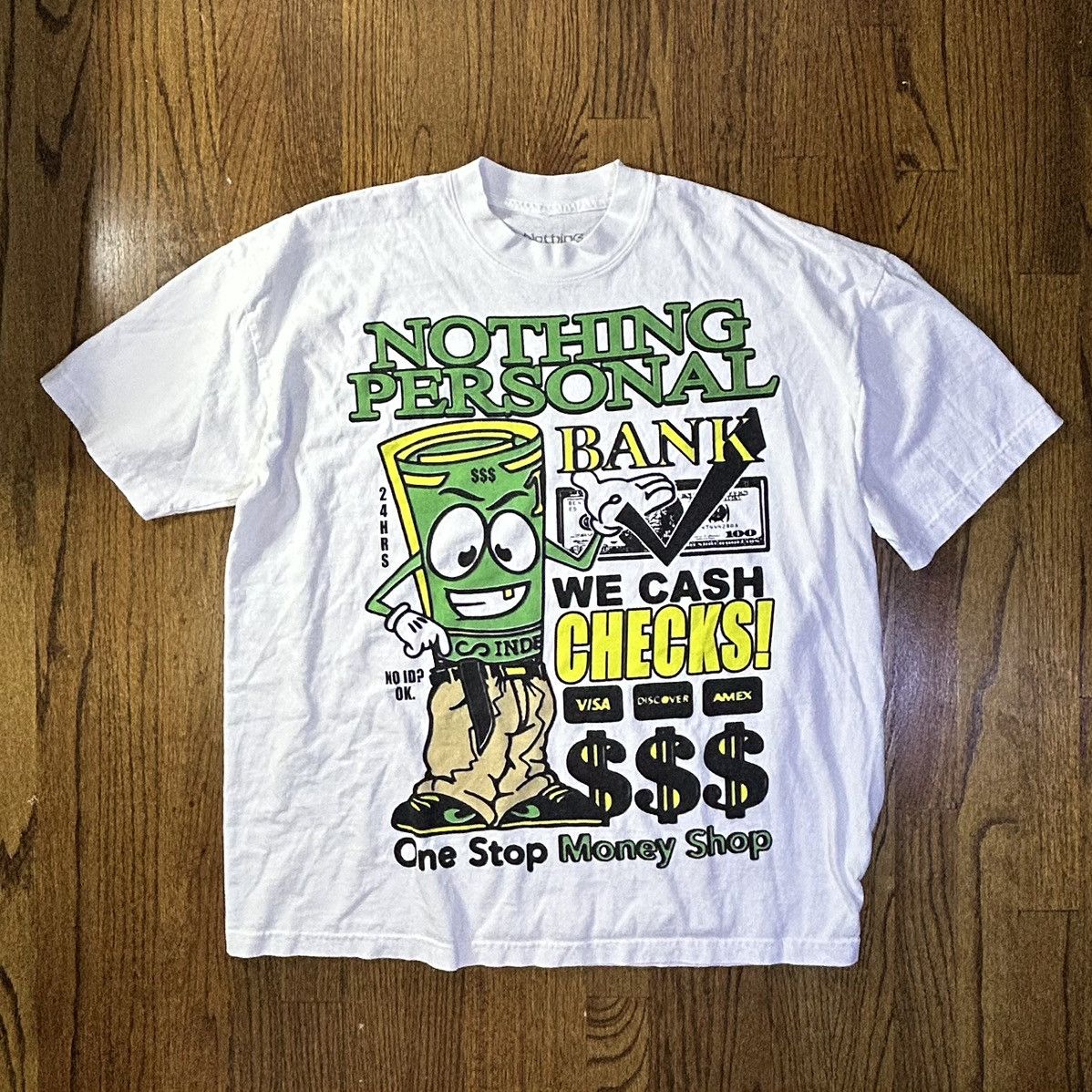 Other RARE Nothing Personal Bank Tee Size US XL / EU 56 / 4 - 1 Thumbnail