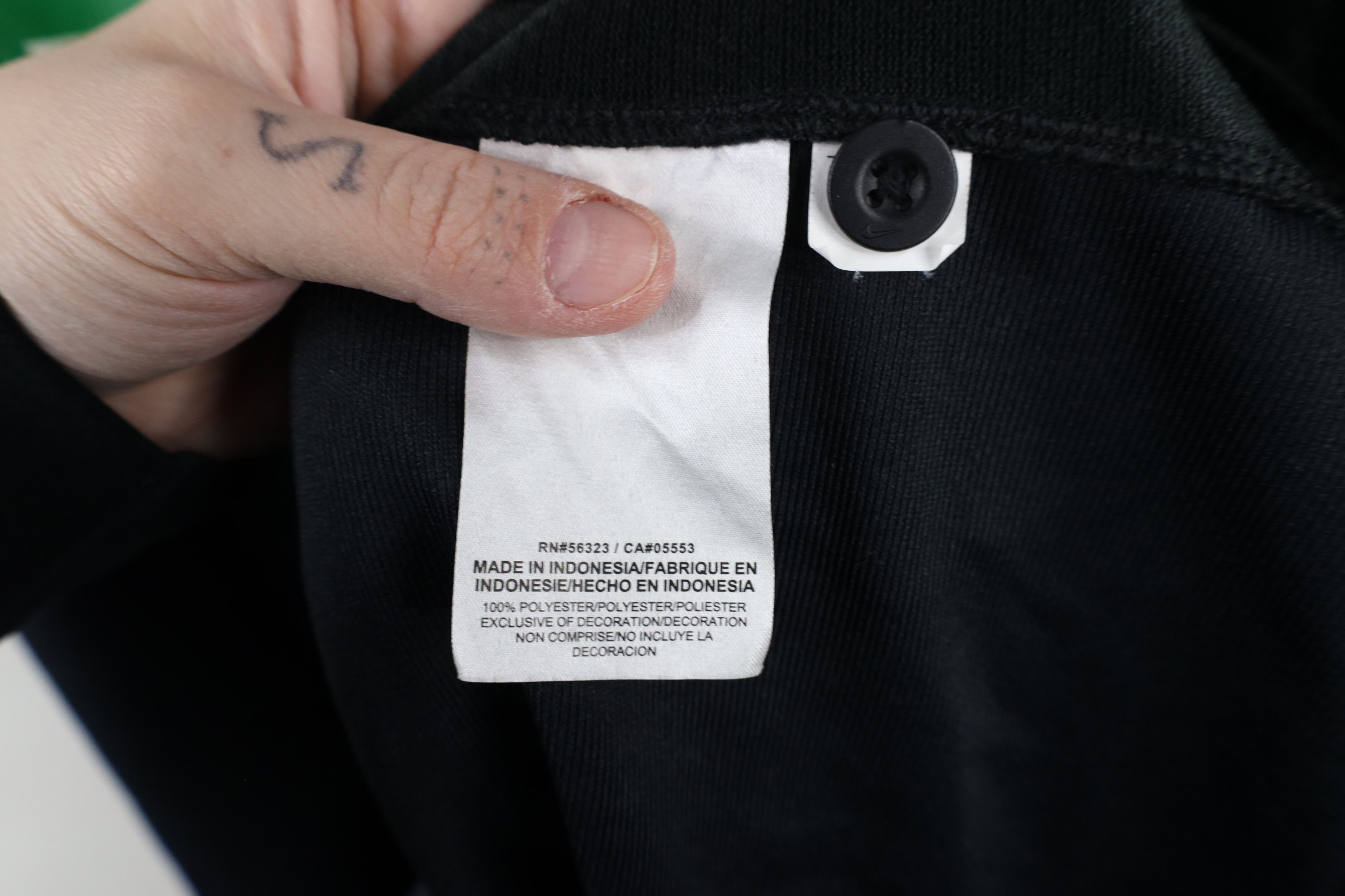 Nike × Vintage Nike Monogram Logo Baseball Jersey Shirt Black Polyester Size US L / EU 52-54 / 3 - 9 Thumbnail
