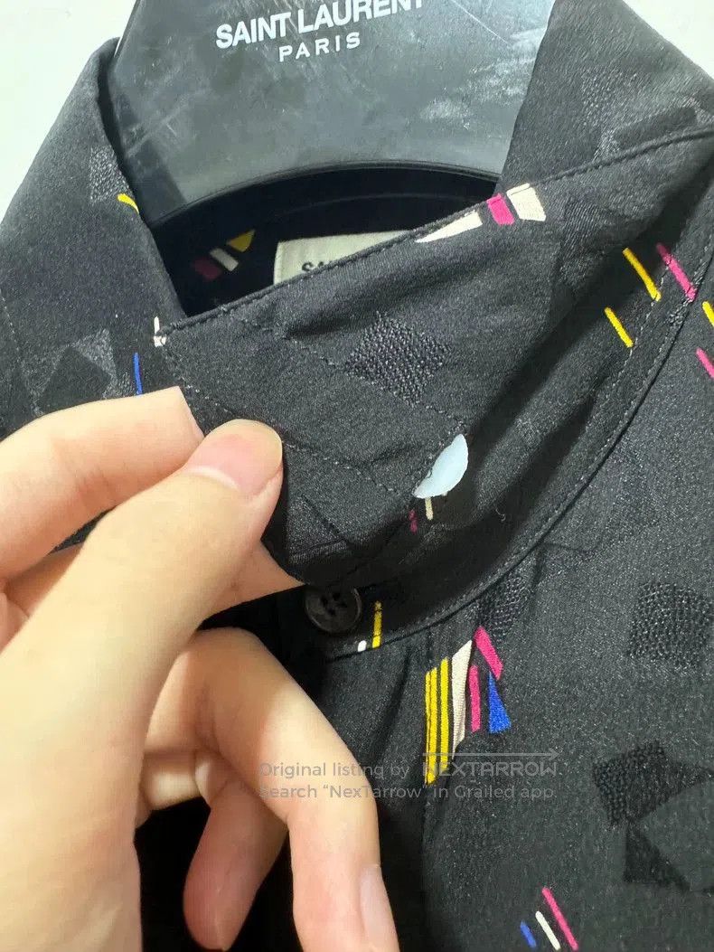 Other Saint Laurent Silk Geometric Print Shirt. Size US L / EU 52-54 / 3 - 5 Thumbnail