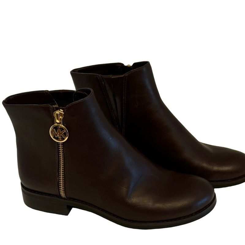 Michael Kors MICHAEL KORS Women's NEW Leather Lainey Flat Bootie | Size 6 Size US 6 / IT 36 - 2 Thumbnail