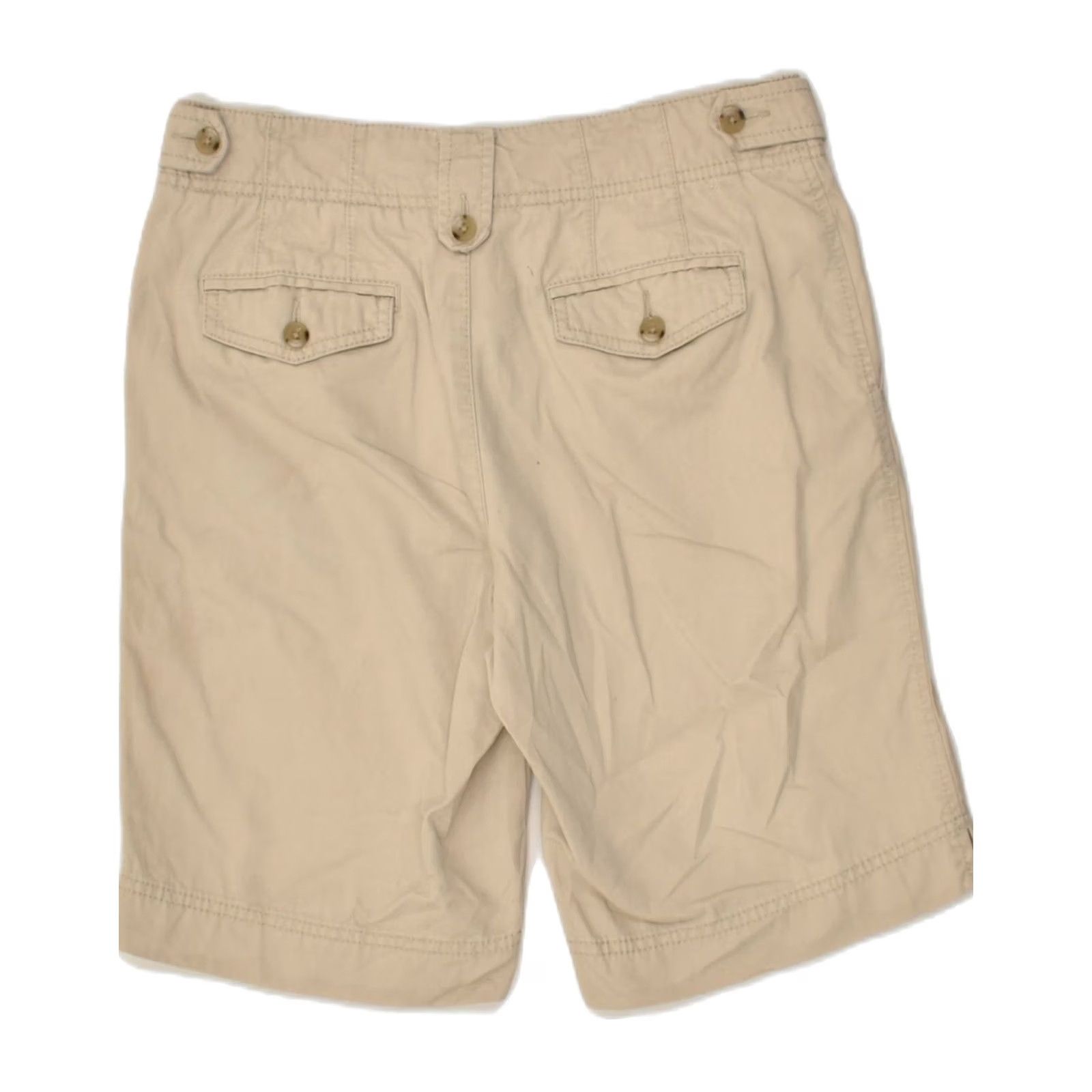 Eddie Bauer EDDIE BAUER Womens Chino Shorts Beige Cotton XS W30 US 2 Size 26" / US 2 / IT 38 - 2 Thumbnail