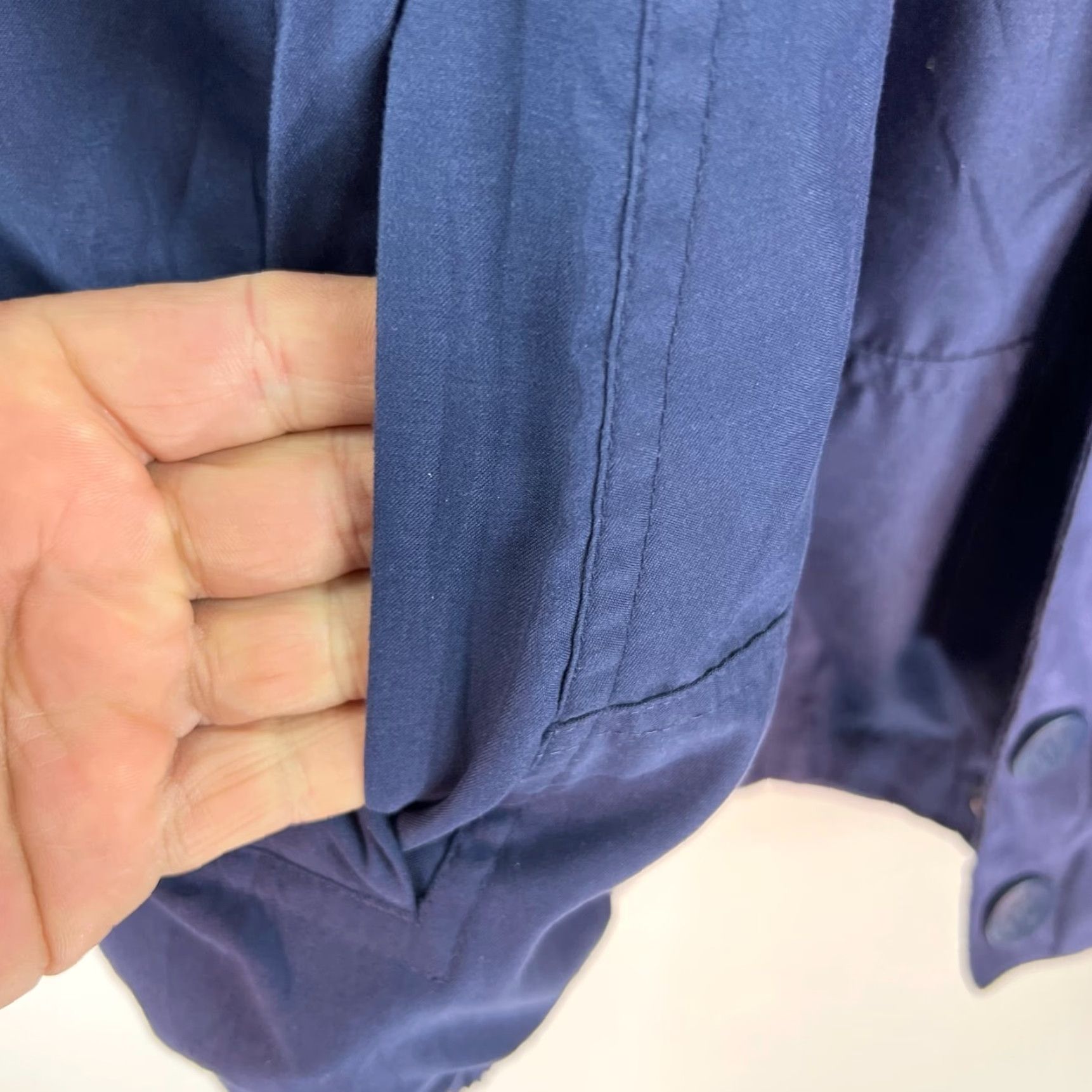 Nautica Nautica Overcoat XL Blue Lined Pockets Hooded Adult Size US XL / EU 56 / 4 - 4 Thumbnail