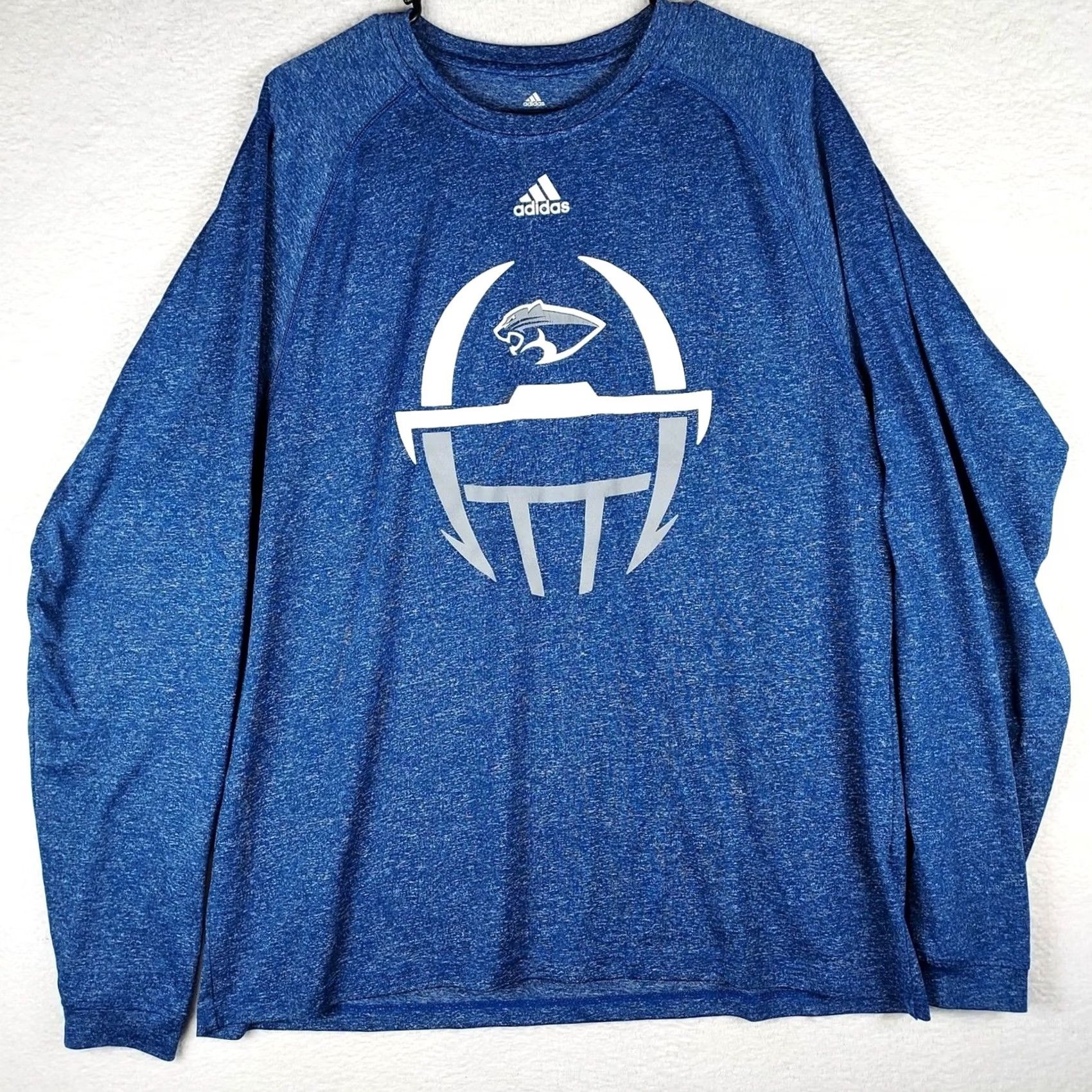 Adidas Adidas Men’s Blue Climacool Long Sleeve Shirt L Football Logo Performance Shirt Casual Active Mens L Blues Size US L / EU 52-54 / 3 - 2 Thumbnail