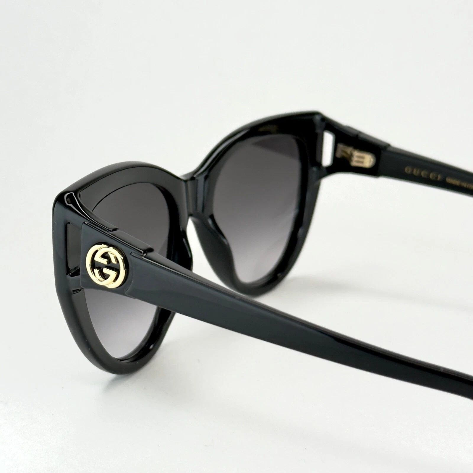 Gucci GUCCI GG0877S 0877 Black Oversized Cat eye Logo 001 Size ONE SIZE - 4 Thumbnail