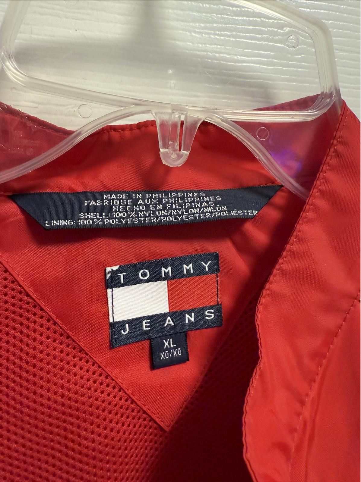 Tommy Jeans Tommy Jeans Red Track Jacket XL Athletic Dept Vintage Size XL / US 12-14 / IT 48-50 - 2 Thumbnail