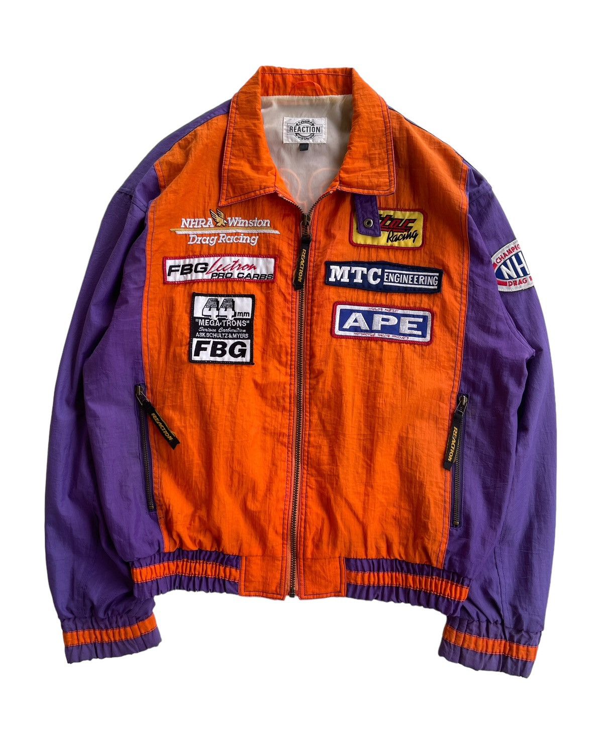 Kadoya Vintage Reaction NHRA Winston APE Motorcycle Racing Jacket Size US L / EU 52-54 / 3 - 1 Thumbnail