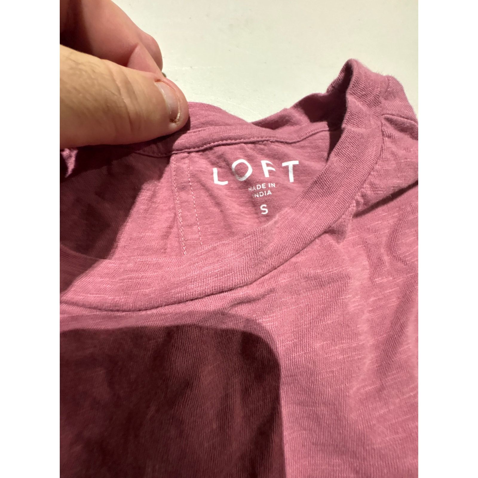Loft LOFT Women’s Pink Short Sleeve T-Shirt Size Small Casual Size XXS / US 00 / IT 34 - 3 Thumbnail