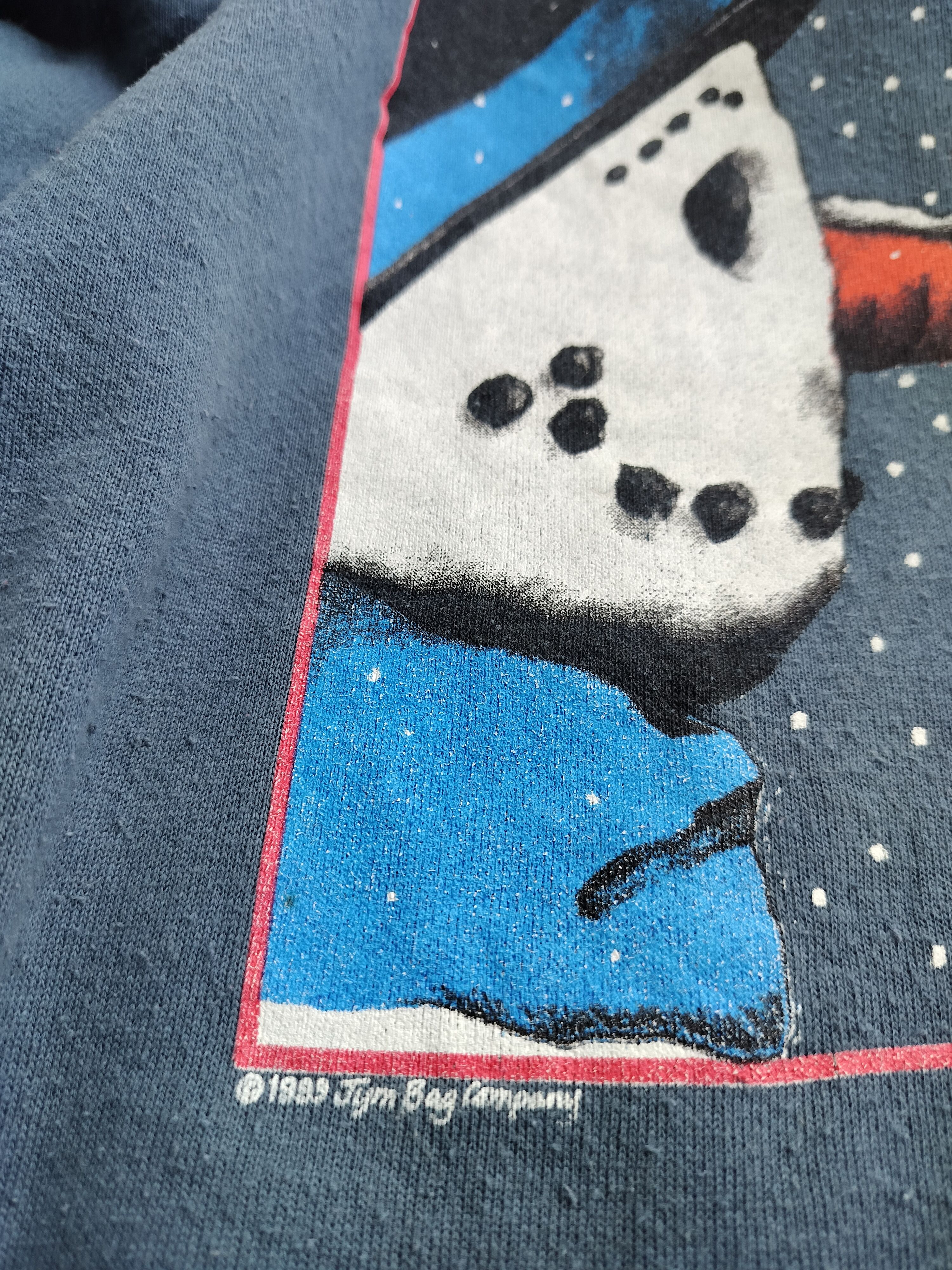 Tultex Vintage 99 art cardinal bird and snowman by Jym Bag Company Size US XL / EU 56 / 4 - 2 Thumbnail
