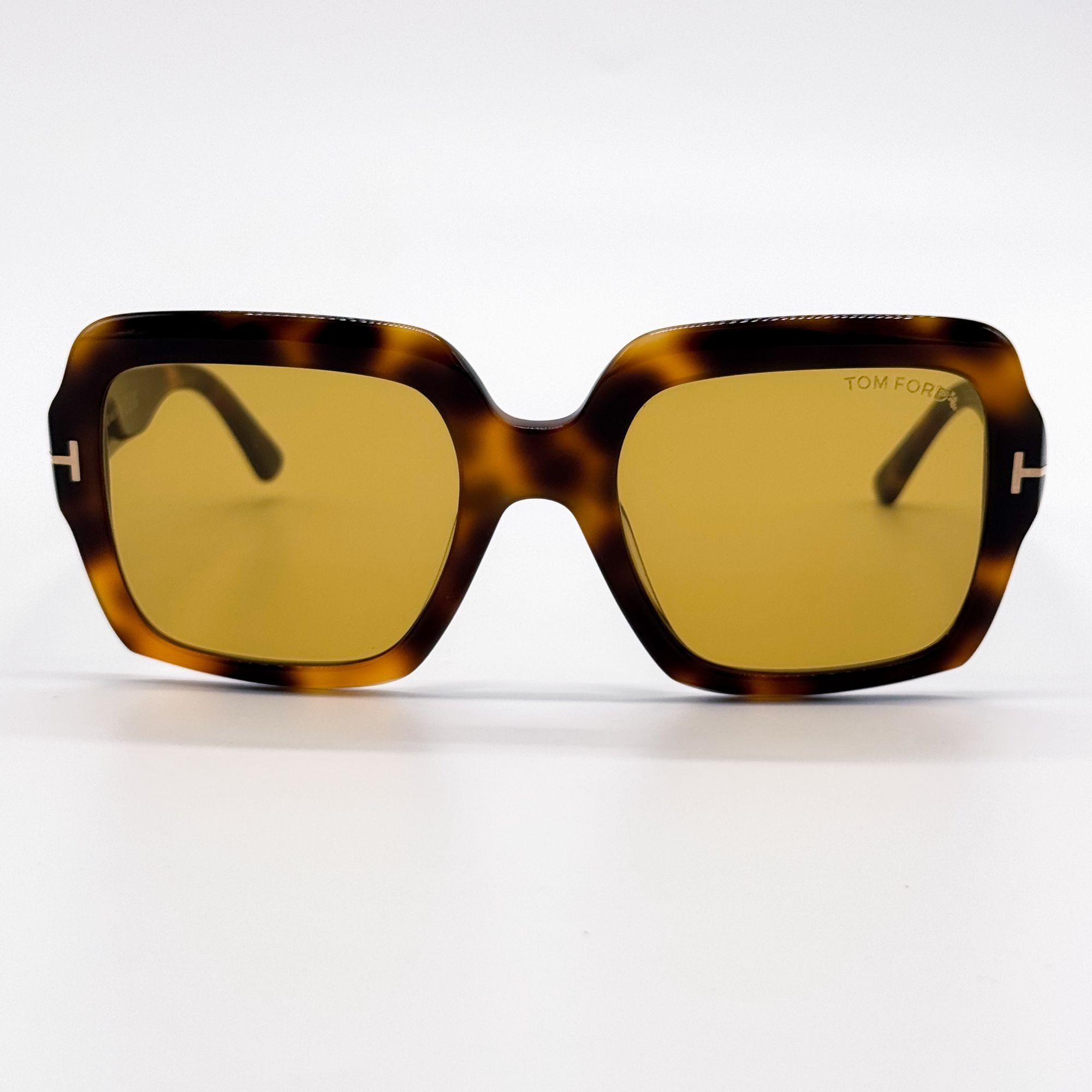Tom Ford NEW TOM FORD KAYA SUNGLASSES TF1082 53E HAVANA/YELLOW FT1082 Size ONE SIZE - 4 Thumbnail