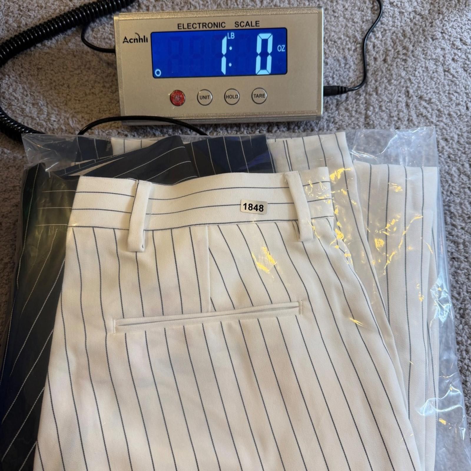 Jaded London Jaded London Spliced Black Pinstripe Loose Trousers 28R NWT Size 28" / US 6 / IT 42 - 9 Thumbnail