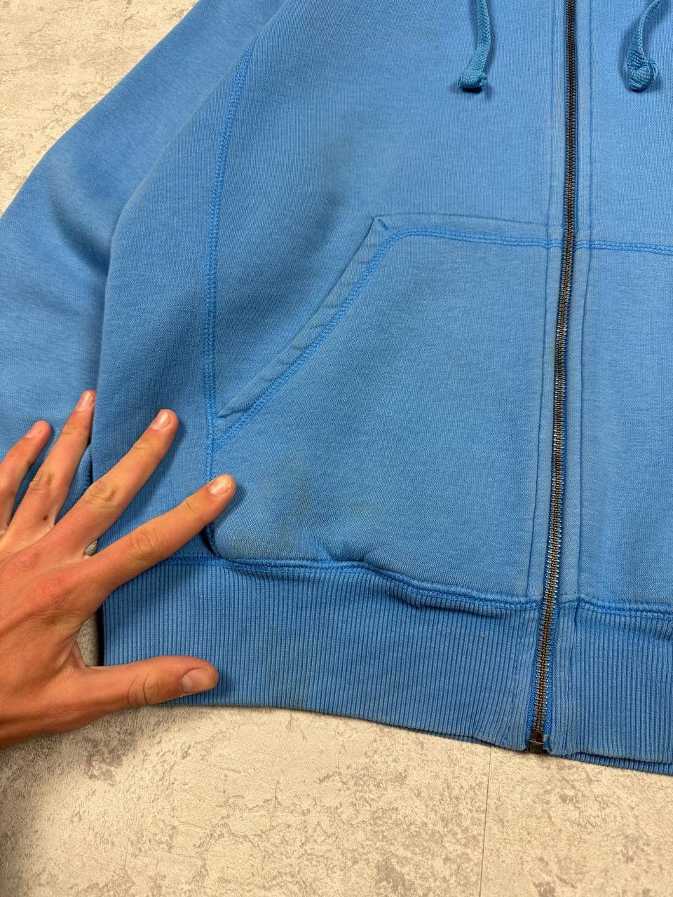 Nike Vintage Nike Y2K Blue Zip Hoodie Size US S / EU 44-46 / 1 - 11 Thumbnail
