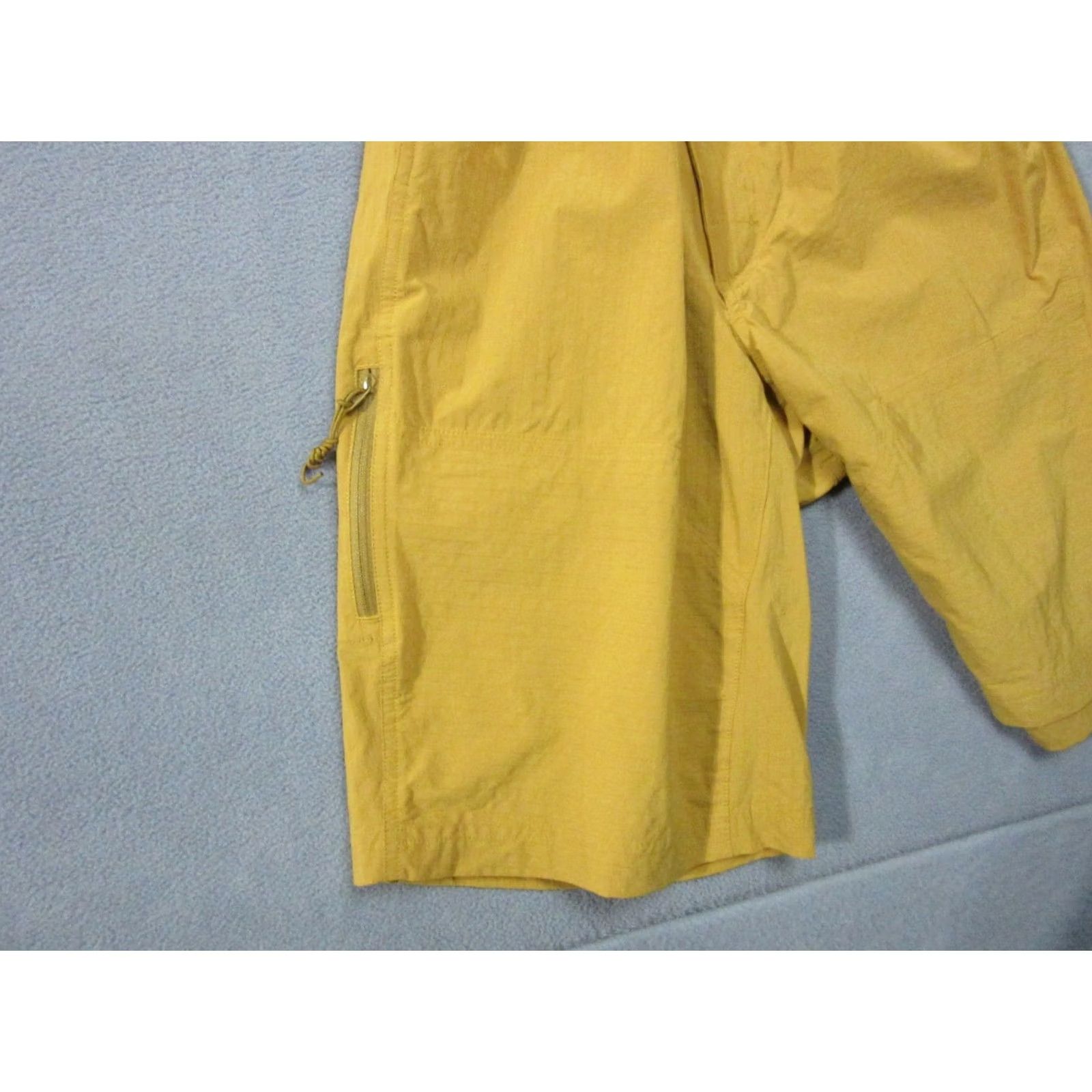 Vintage REI Shorts Mens Medium Yellow Mustard Nylon Stretch Hiking Beach Board Outdoor Mens Regular Medium Mustard Yellow Nylon Stretch Cargo Outdoor Sports Size US 31 - 7 Thumbnail