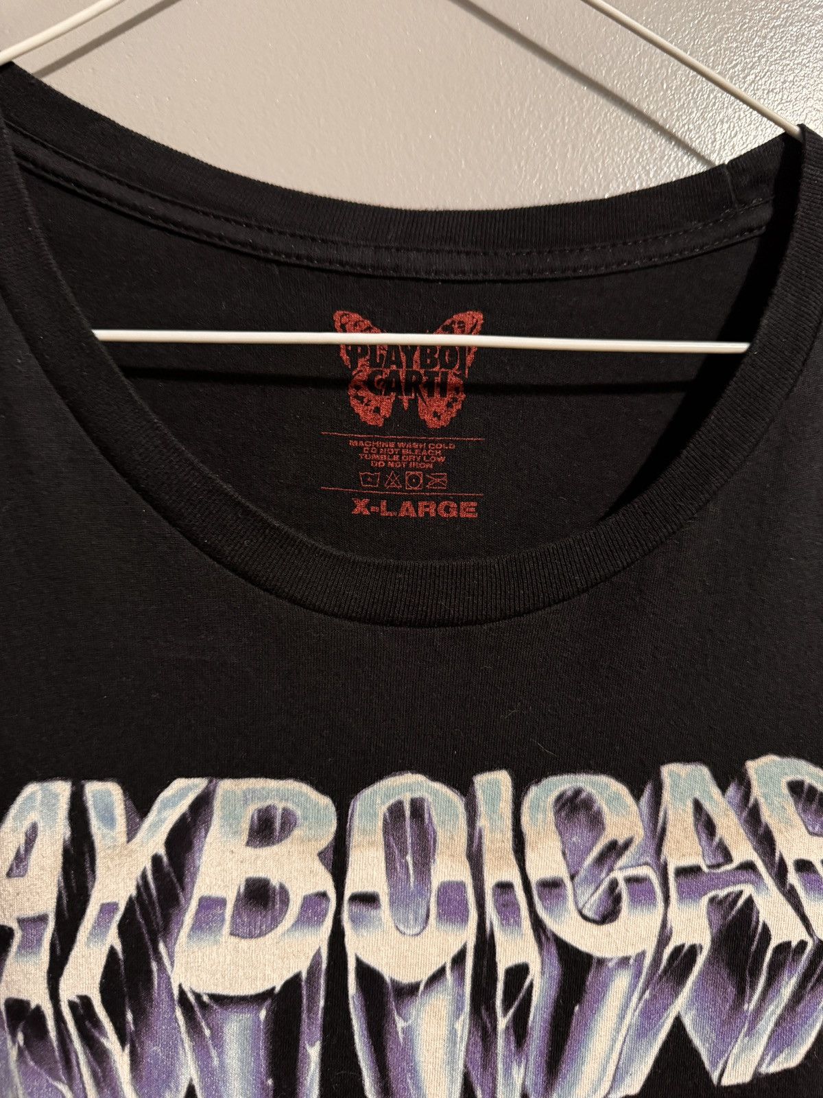 Playboi Carti Playboi Carti Die Lit Era 2017 Tour Black Tee Size US XL / EU 56 / 4 - 3 Thumbnail