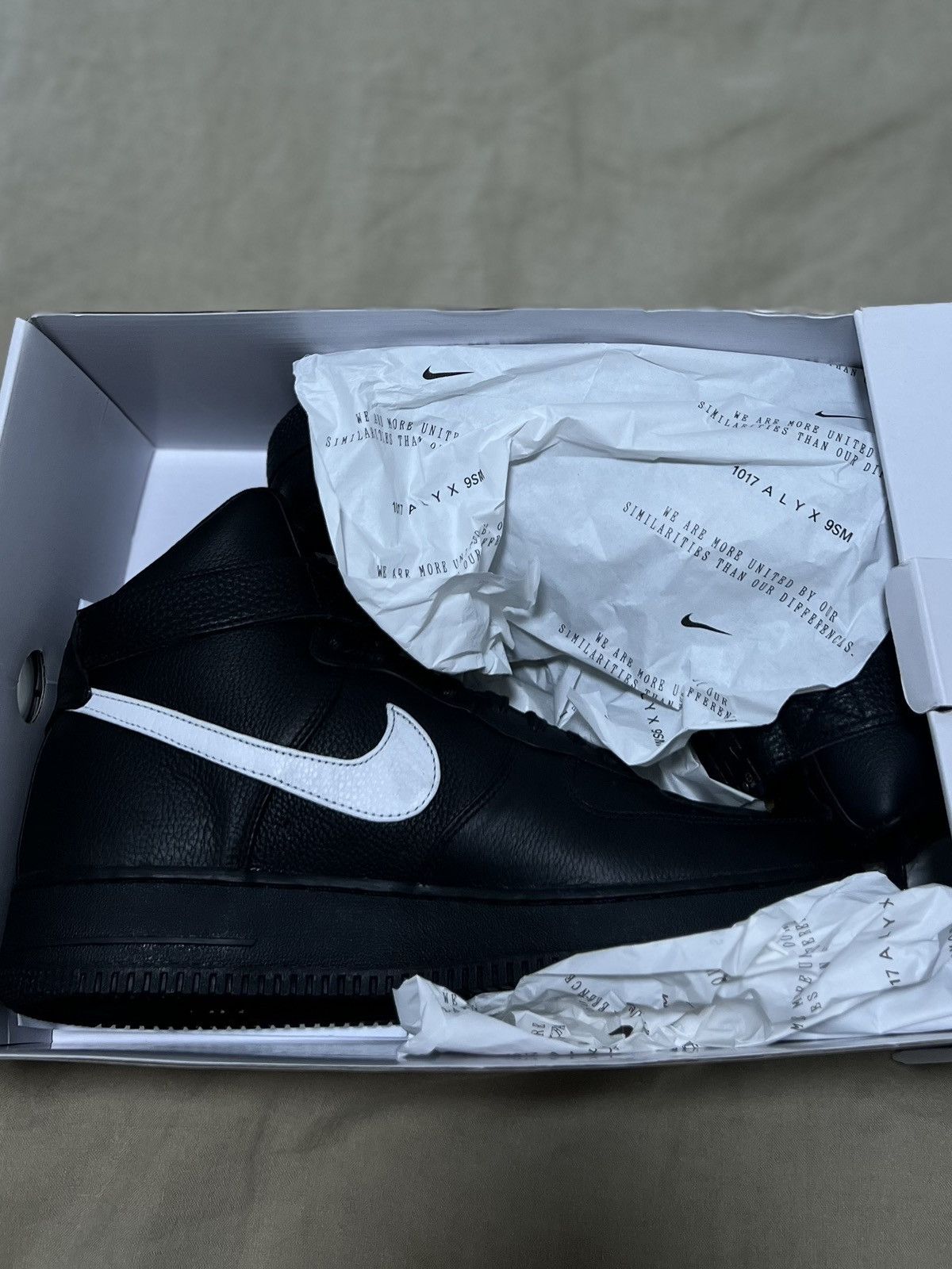 1017 ALYX 9SM 1017 ALYX 9SM x Air Force 1 High 'Black White' Size US 11.5 / EU 44-45 - 4 Thumbnail