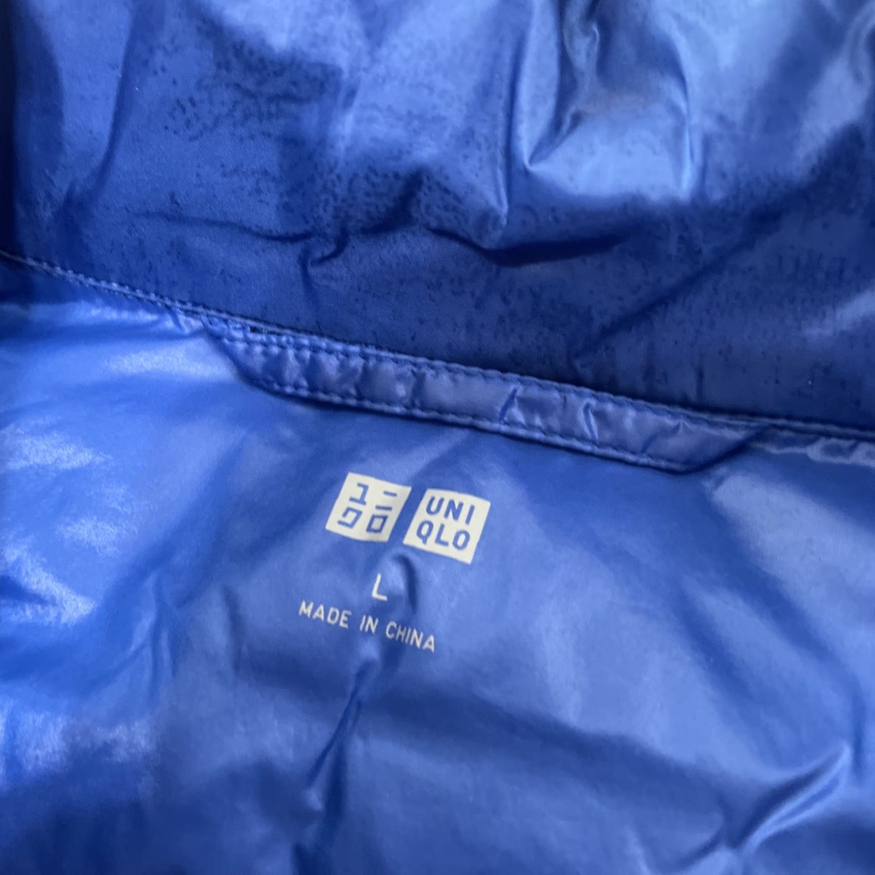Uniqlo VINTAGE Uniqlo Vest Adult L Electric Blue Lightweight Down Sleeveless Zip Gillet 42" Size US L / EU 52-54 / 3 - 5 Thumbnail