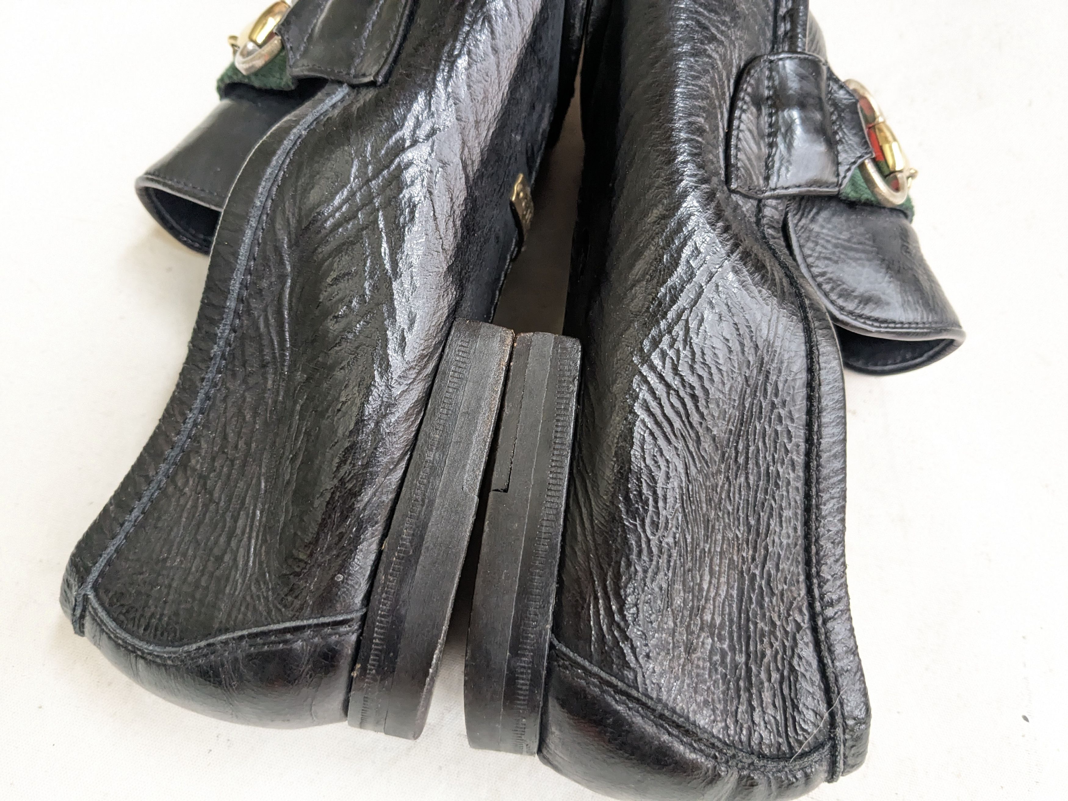 Gucci Gucci Horsebit Loafers Black Leather 9 Snaffle Mules Size US 9 / EU 42 - 6 Thumbnail