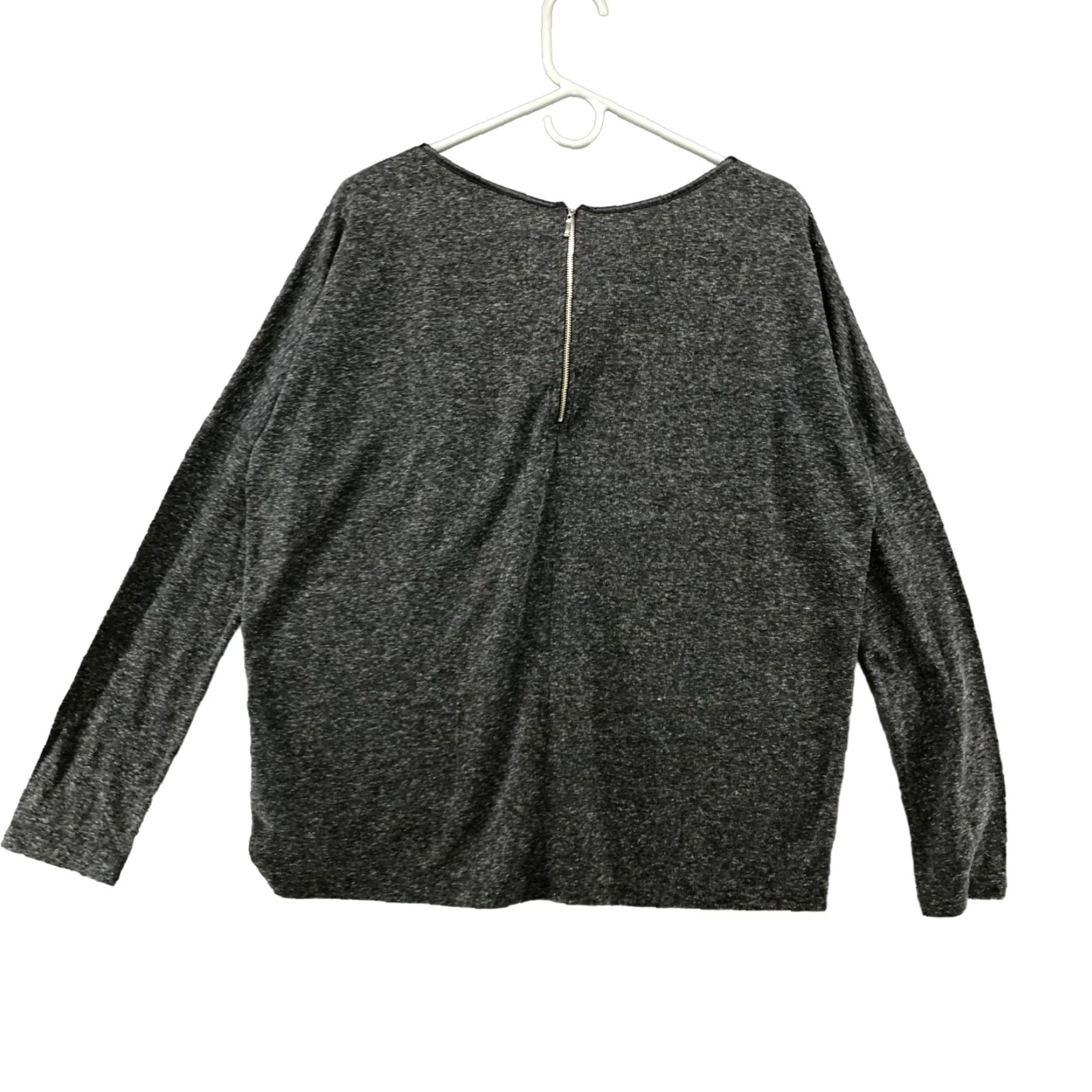 BB Dakota BB Dakota Long Sleeve Charcoal Gray Top Womens Crewneck Basic M Shirt Size M / US 6-8 / IT 42-44 - 2 Thumbnail