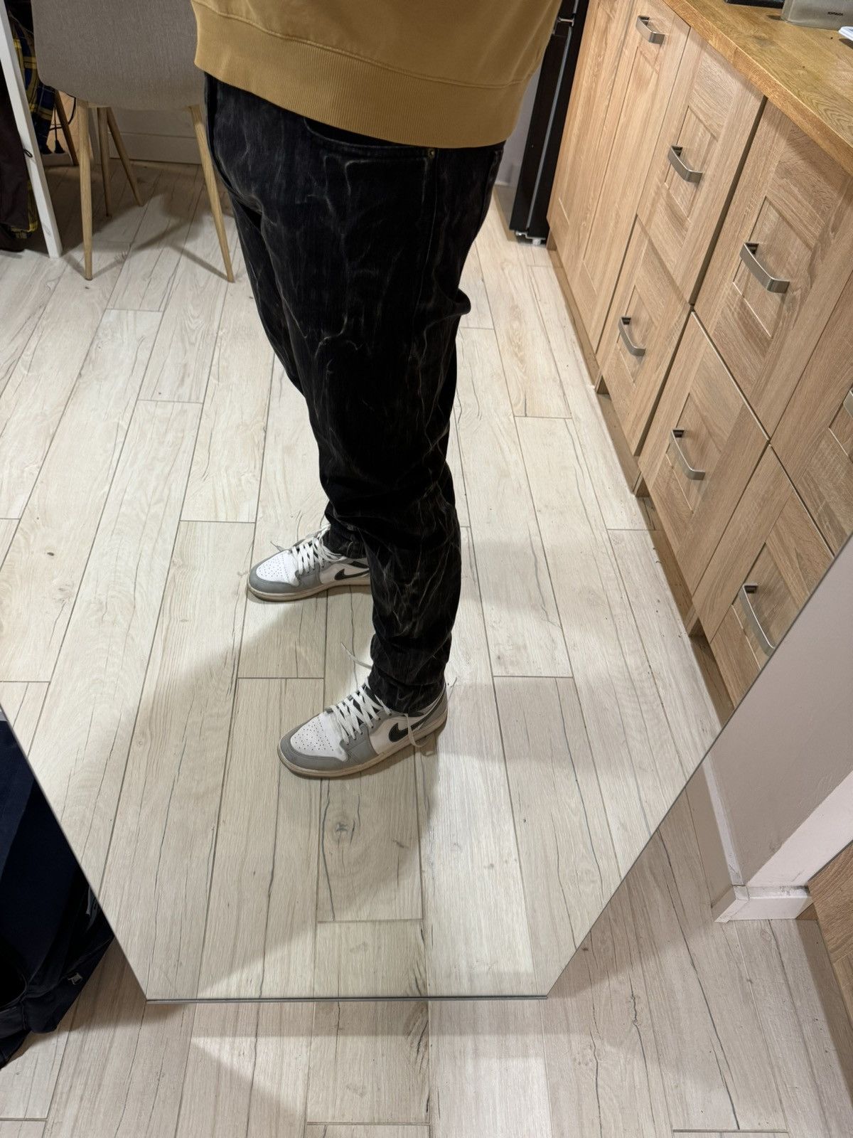 Saint Laurent Paris FW15 Saint Laurent Paris Hedi Slimane Era Marbled Denim Size US 34 / EU 50 - 10 Thumbnail