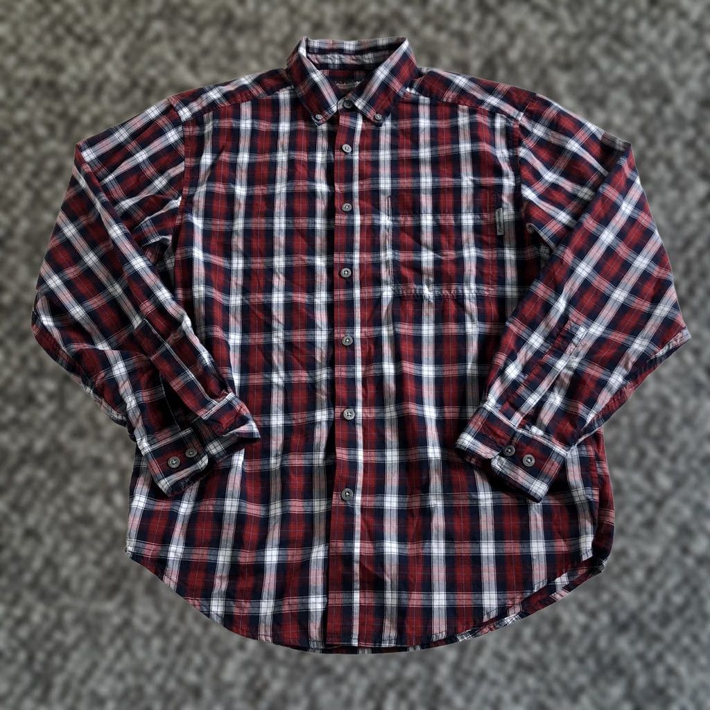 Vintage Wolverine Shirt Plaid Regular Fit Long Sleeve Button-Down Size Medium Red Mens Size US M / EU 48-50 / 2 - 1 Thumbnail
