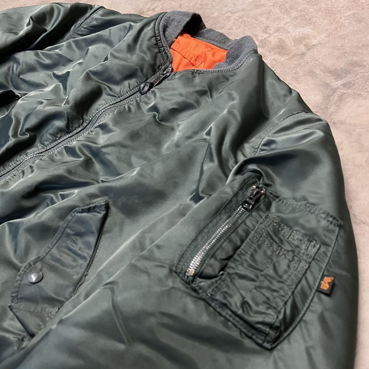 Alpha Industries × Vintage Vintage Alpha Industries 🇺🇸 MA-1 U.S. Military Bomber Jacket Size US XXL / EU 58 / 5 - 4 Thumbnail